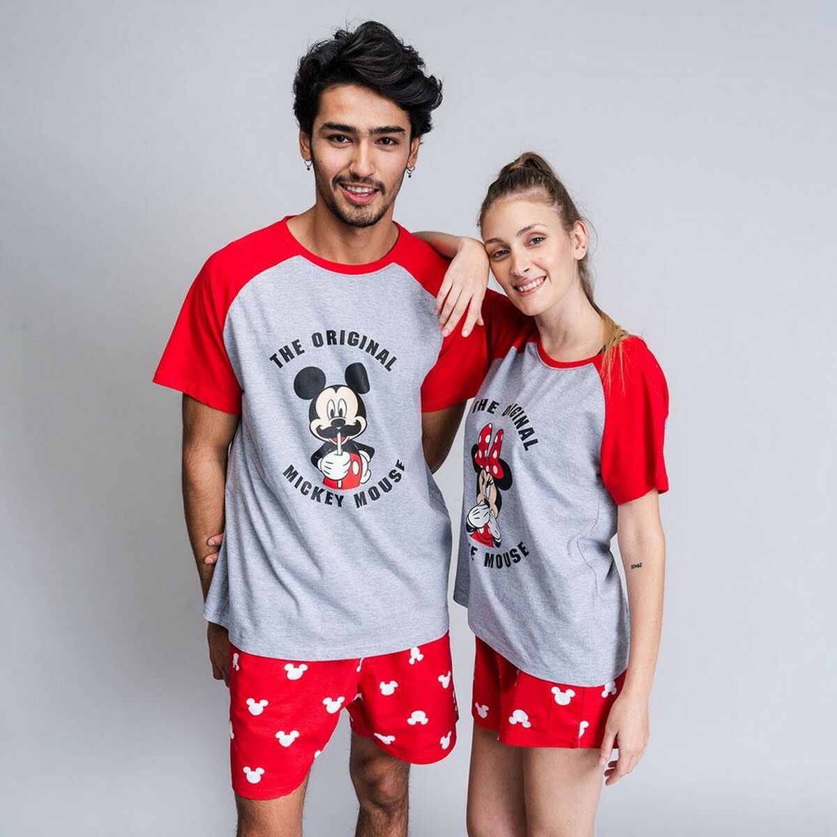 Kαλοκαιρινή παιδική πιτζάμα Minnie Mouse Κόκκινο Γυναίκα Γκρι Kαλοκαιρινή παιδική πιτζάμα Minnie Mouse Κόκκινο Γυναίκα Γκρι