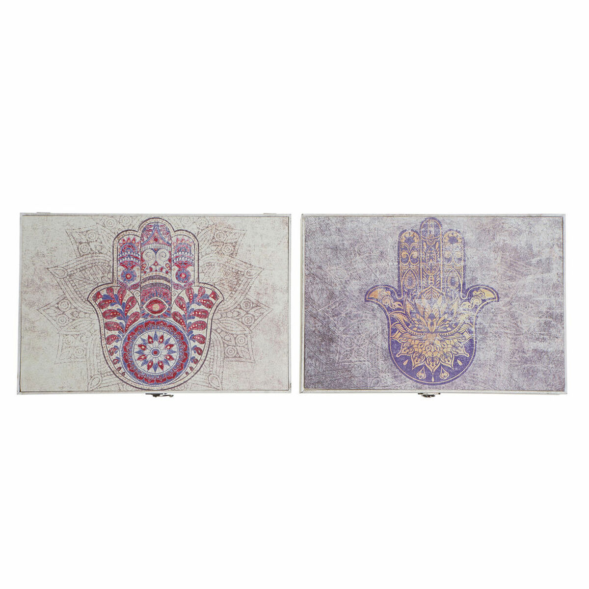 Ντουλάπα για κλειδιά DKD Home Decor Μπεζ Γκρι Καμβάς Ξύλο MDF x2 46,5 x 6 x 31,5 cm Ντουλάπα για κλειδιά DKD Home Decor Μπεζ Γκρι Καμβάς Ξύλο MDF x2 46,5 x 6 x 31,5 cm