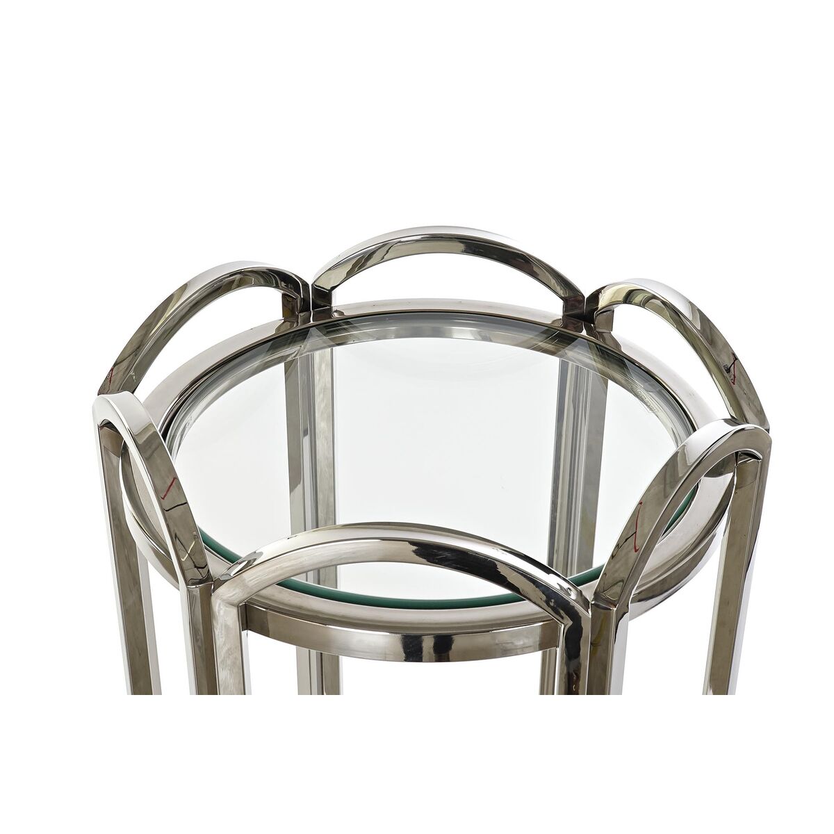 Βοηθητικό Τραπέζι DKD Home Decor Κρυστάλλινο Ασημί Μέταλλο 40 x 40 x 110 cm Βοηθητικό Τραπέζι DKD Home Decor Κρυστάλλινο Ασημί Μέταλλο 40 x 40 x 110 cm
