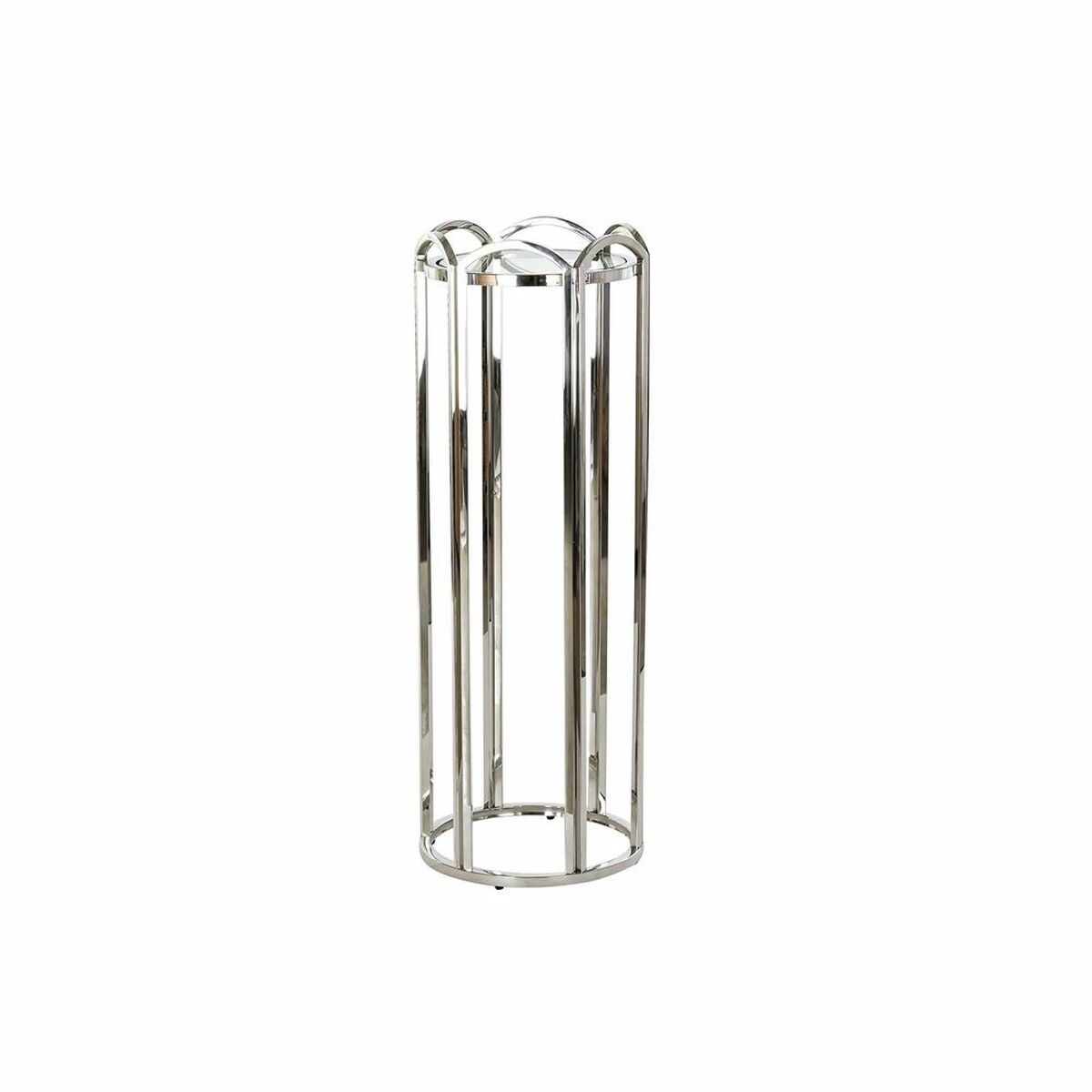 Βοηθητικό Τραπέζι DKD Home Decor Κρυστάλλινο Ασημί Μέταλλο 40 x 40 x 110 cm Βοηθητικό Τραπέζι DKD Home Decor Κρυστάλλινο Ασημί Μέταλλο 40 x 40 x 110 cm