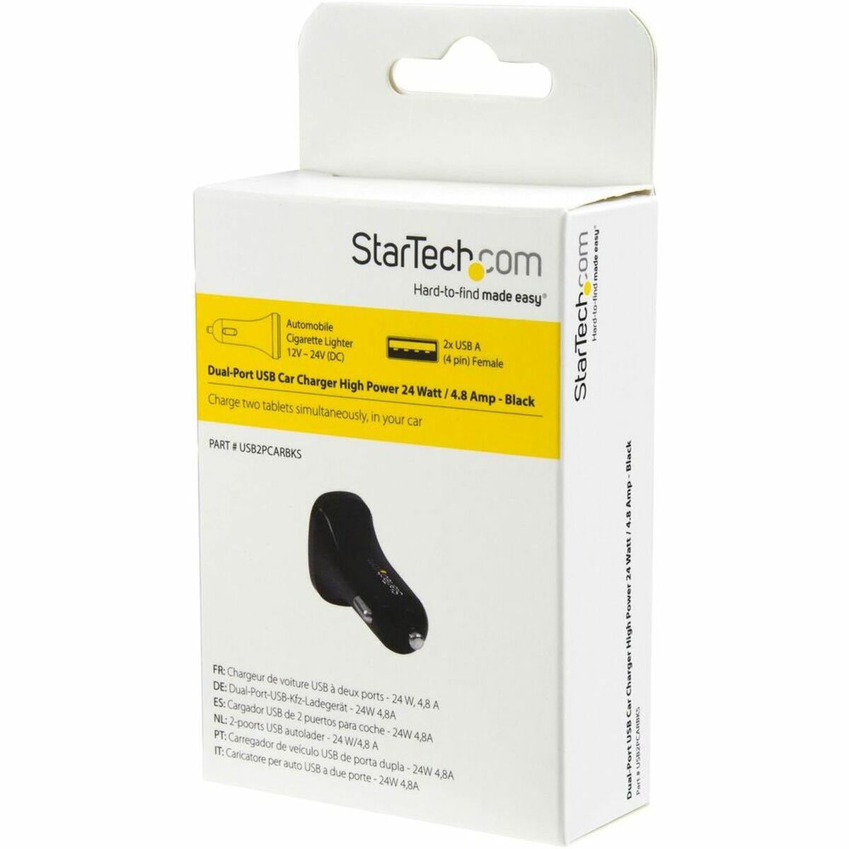 Φορτιστής Αυτοκινήτου Startech USB2PCARBKS Φορτιστής Αυτοκινήτου Startech USB2PCARBKS