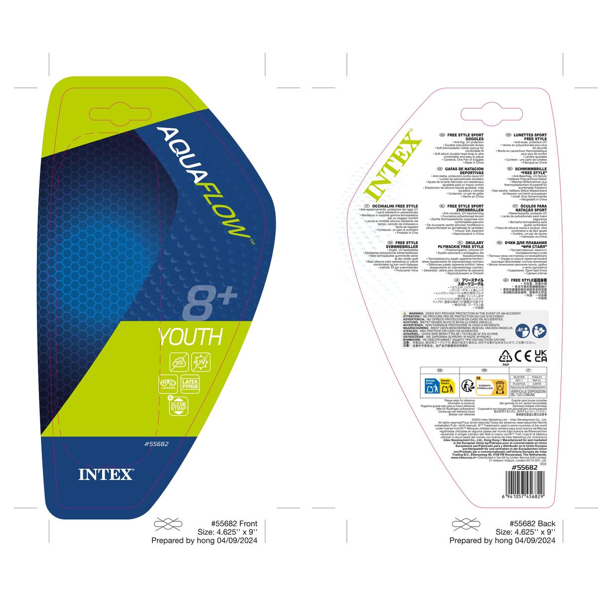 Γυαλιά κολύμβησης Intex Free Style Sport Νέος 3 Γυαλιά κολύμβησης Intex Free Style Sport Νέος 3