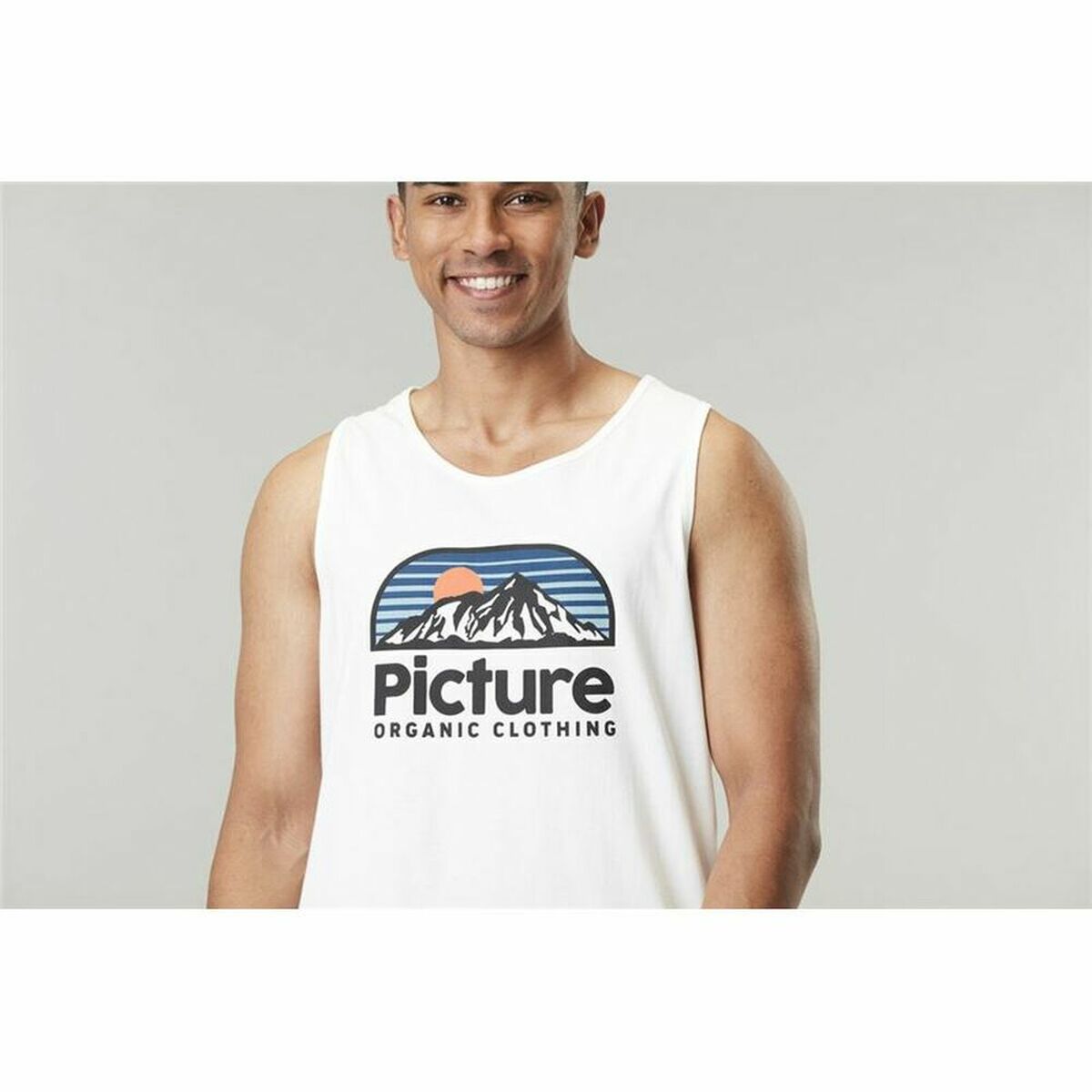 Αμάνικο Ανδρικό Mπλουζάκι Picture Authentic Tank B Λευκό Αμάνικο Ανδρικό Mπλουζάκι Picture Authentic Tank B Λευκό