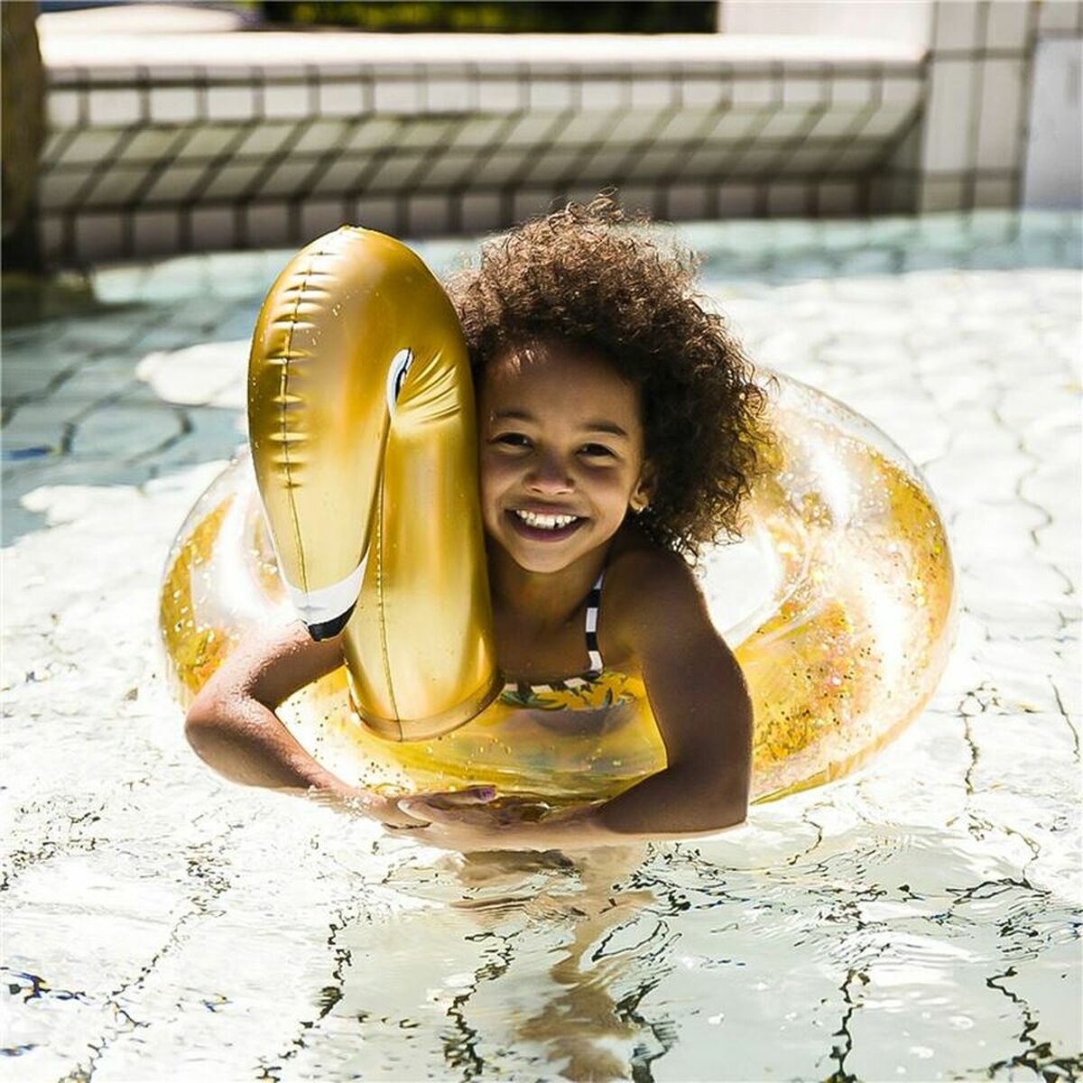 Inflatable Pool Float Swim Essentials Swan Glitter Inflatable Pool Float Swim Essentials Swan Glitter
