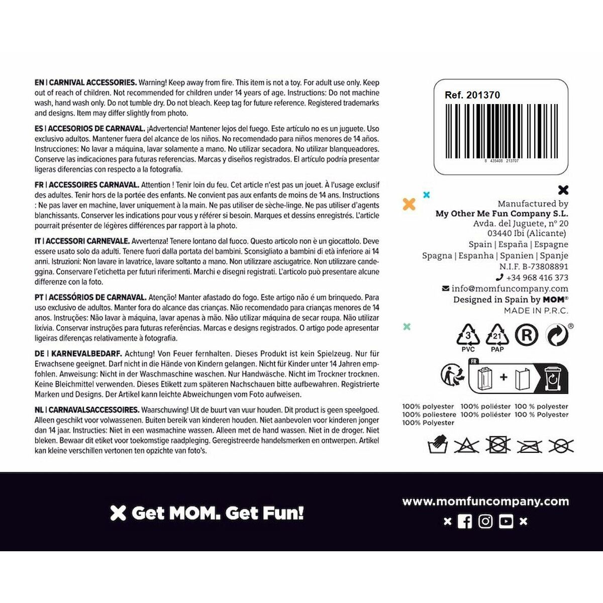 Περούκα My Other Me Fashion Ξανθό