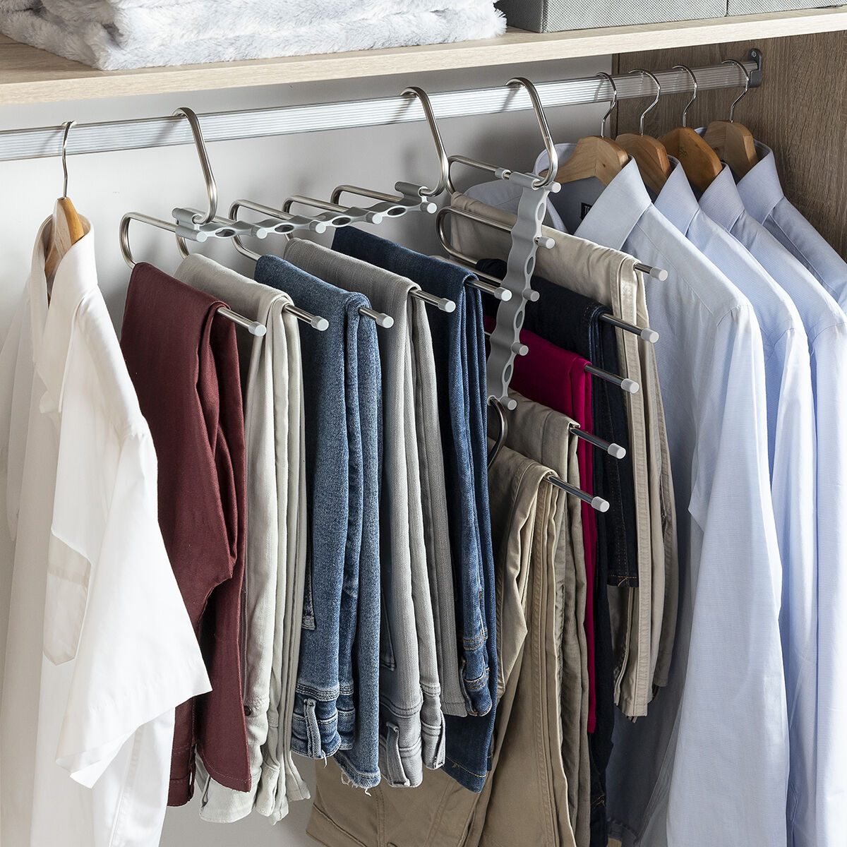 Πολλαπλή κρεμάστρα για παντελόνια 5 σε 1 Havser InnovaGoods