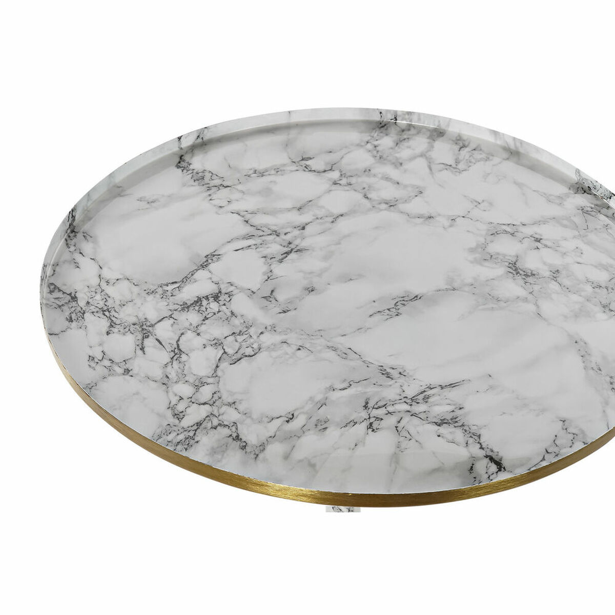 Βοηθητικό Τραπεζάκι DKD Home Decor Λευκό Χρυσό 51 x 51 x 51 cm Βοηθητικό Τραπεζάκι DKD Home Decor Λευκό Χρυσό 51 x 51 x 51 cm