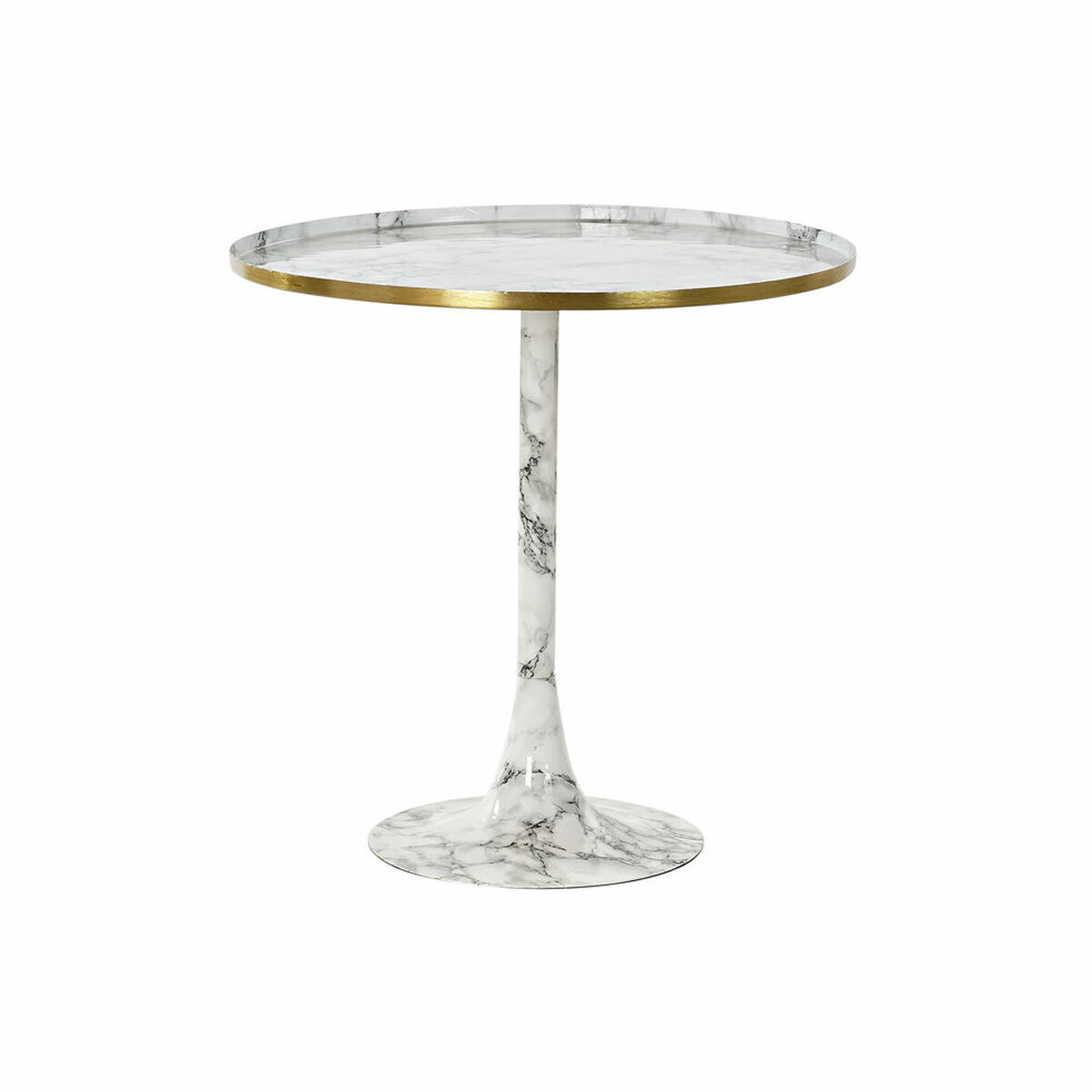 Βοηθητικό Τραπεζάκι DKD Home Decor Λευκό Χρυσό 51 x 51 x 51 cm Βοηθητικό Τραπεζάκι DKD Home Decor Λευκό Χρυσό 51 x 51 x 51 cm