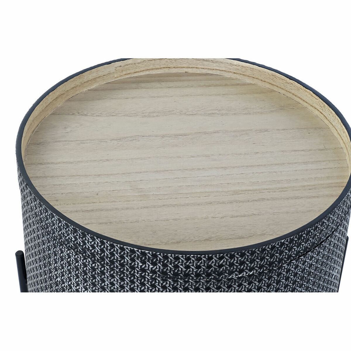 Βοηθητικό Τραπεζάκι DKD Home Decor Μαύρο Ασημί 45 x 45 x 39 cm Βοηθητικό Τραπεζάκι DKD Home Decor Μαύρο Ασημί 45 x 45 x 39 cm