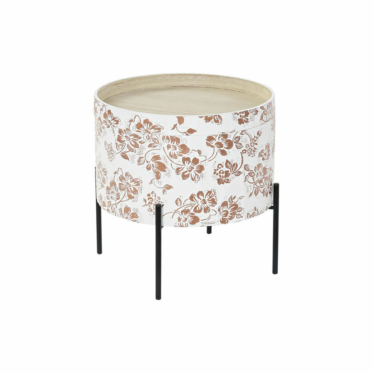 Βοηθητικό Τραπεζάκι DKD Home Decor Λευκό Μαύρο 38 x 38 x 39 cm Βοηθητικό Τραπεζάκι DKD Home Decor Λευκό Μαύρο 38 x 38 x 39 cm