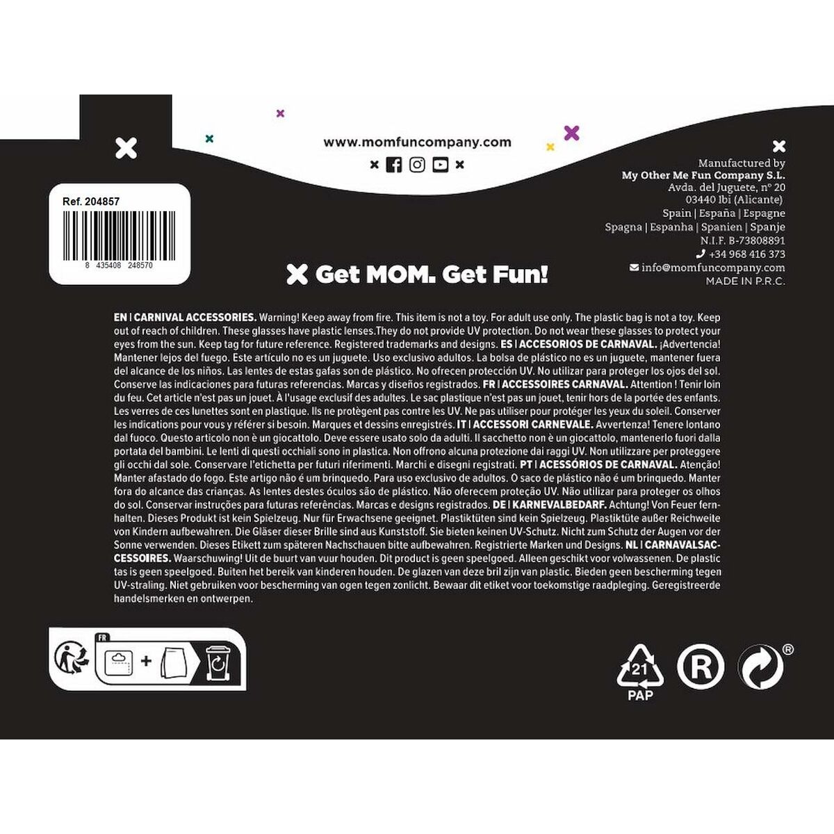 Γυαλιά My Other Me Steampunk Μαύρο