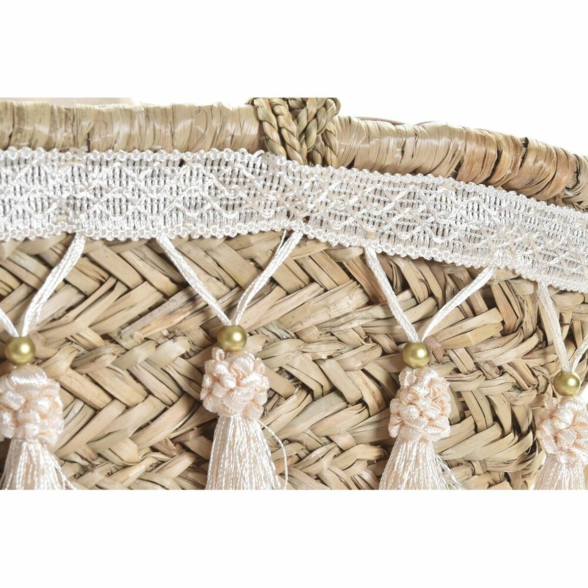 Τσάντα DKD Home Decor Λευκό Πολύχρωμο Φυσικό Μέταλλο 59 x 16 x 30 cm Τσάντα DKD Home Decor Λευκό Πολύχρωμο Φυσικό Μέταλλο 59 x 16 x 30 cm