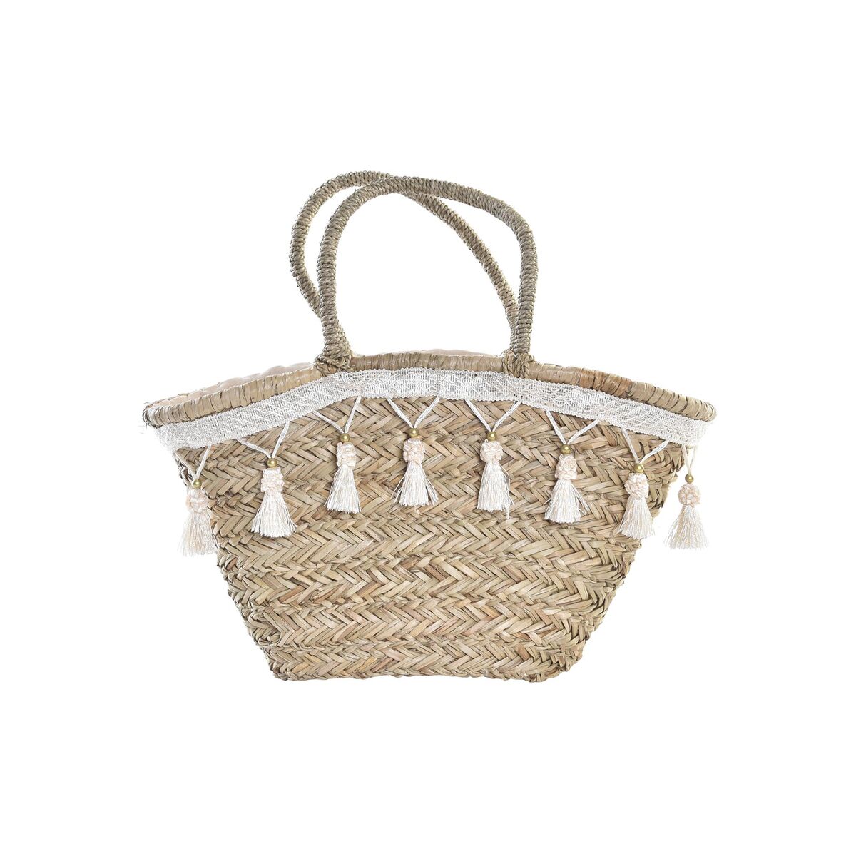 Τσάντα DKD Home Decor Λευκό Πολύχρωμο Φυσικό Μέταλλο 59 x 16 x 30 cm Τσάντα DKD Home Decor Λευκό Πολύχρωμο Φυσικό Μέταλλο 59 x 16 x 30 cm