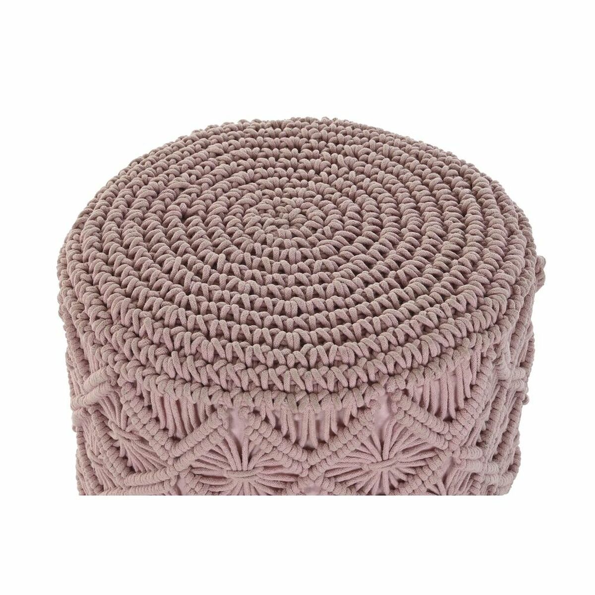 Υποπόδια DKD Home Decor 43 x 43 x 51 cm Ξύλο Καφέ Ανοιχτό Ροζ Μακραμέ Boho Υποπόδια DKD Home Decor 43 x 43 x 51 cm Ξύλο Καφέ Ανοιχτό Ροζ Μακραμέ Boho