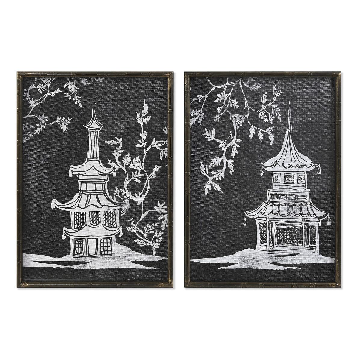 Πίνακας DKD Home Decor Bamboo Κρυστάλλινο 50 x 2,8 x 70 cm