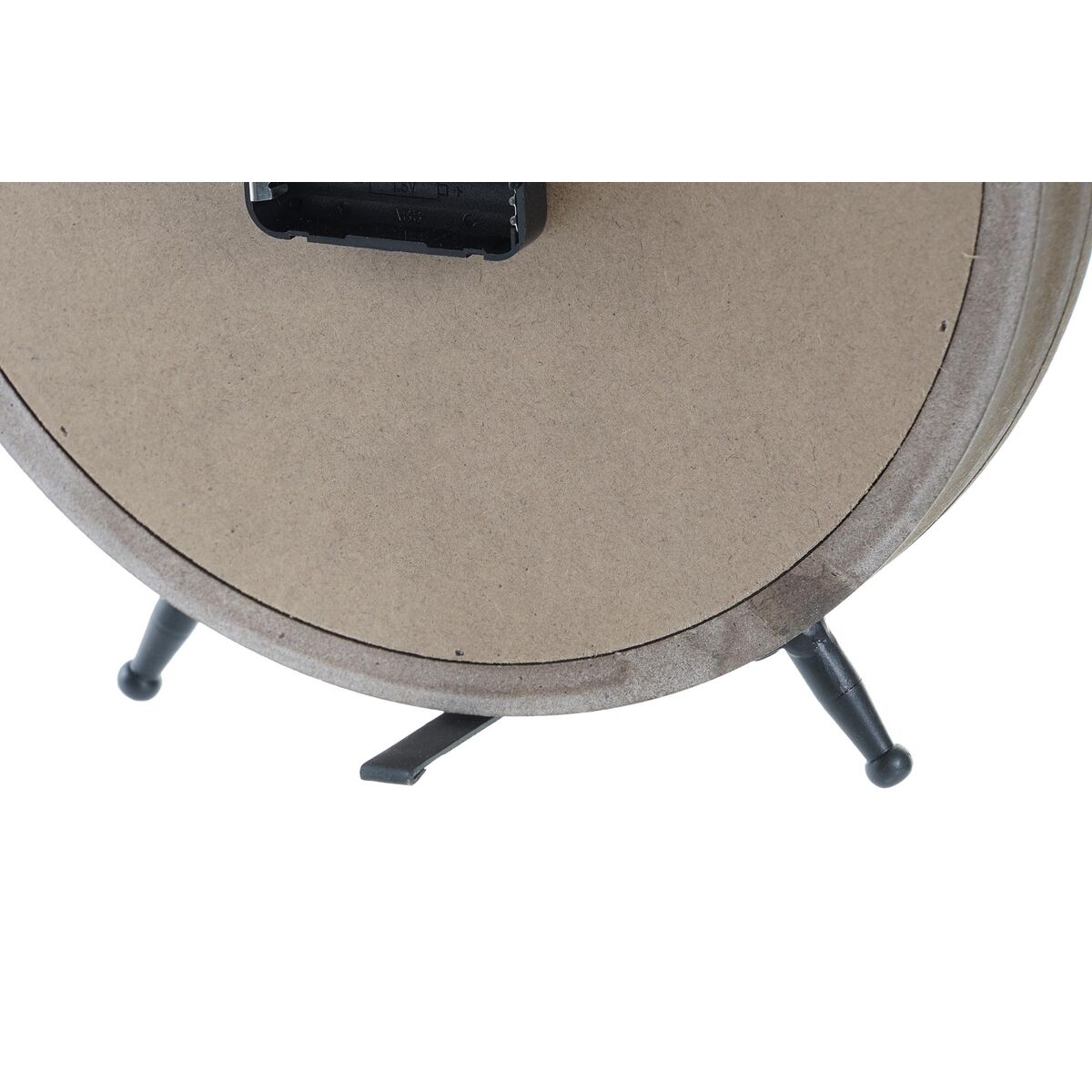 Bordklokke DKD Home Decor Φυσικό MDF Λευκό Σίδερο (24 x 5 x 30 cm)