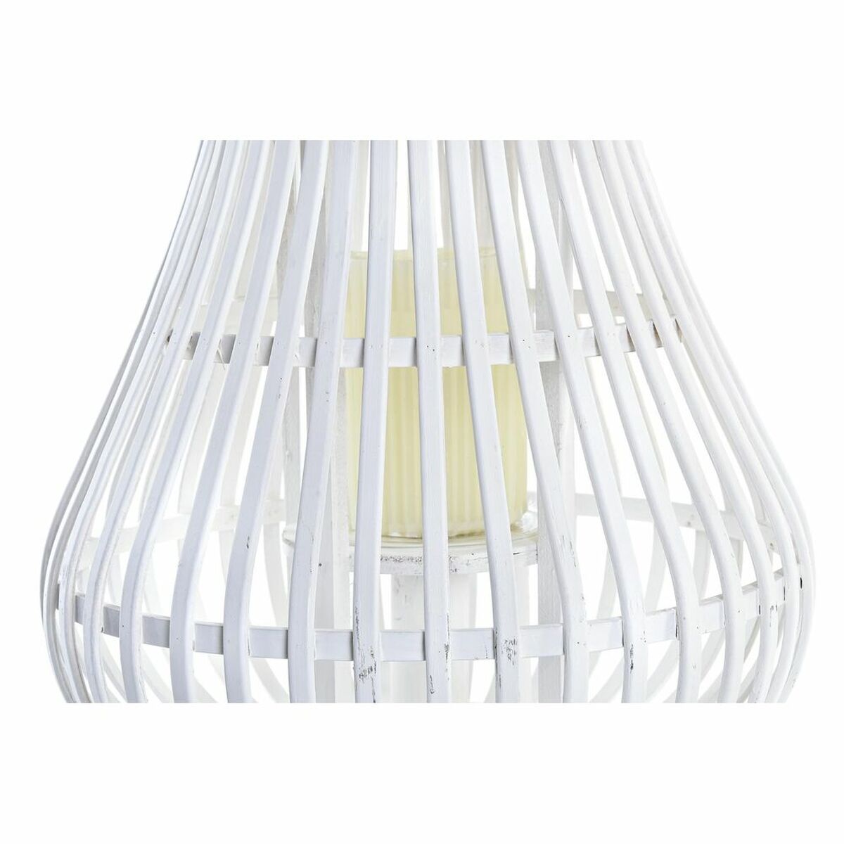 Lanterne DKD Home Decor Λευκό Bamboo Κρυστάλλινο Urban 29 x 29 x 34 cm Lanterne DKD Home Decor Λευκό Bamboo Κρυστάλλινο Urban 29 x 29 x 34 cm