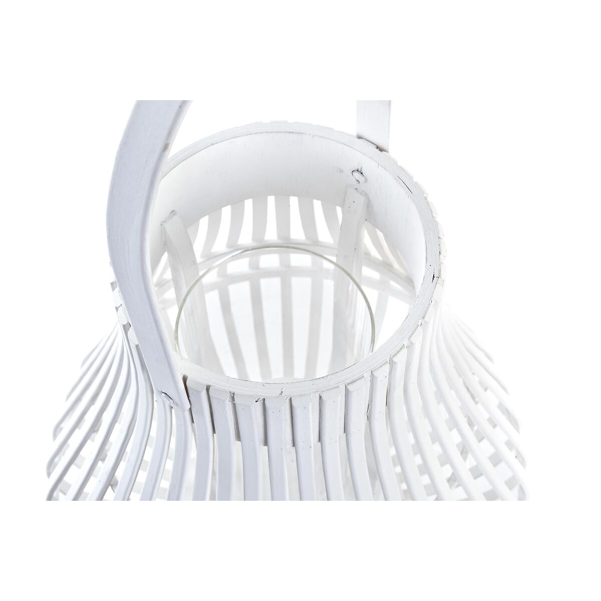 Lanterne DKD Home Decor Λευκό Bamboo Κρυστάλλινο Urban 29 x 29 x 34 cm Lanterne DKD Home Decor Λευκό Bamboo Κρυστάλλινο Urban 29 x 29 x 34 cm