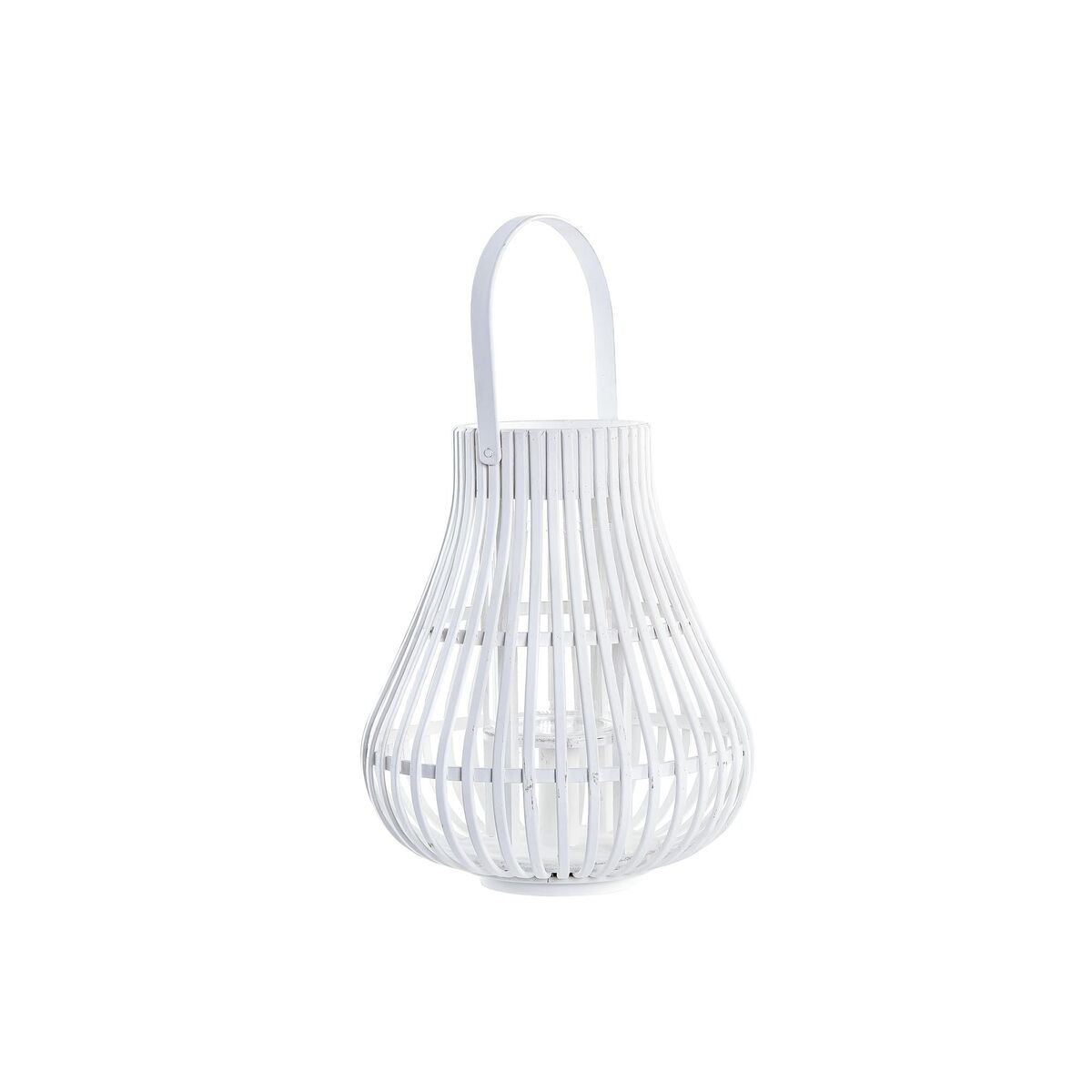 Lanterne DKD Home Decor Λευκό Bamboo Κρυστάλλινο Urban 29 x 29 x 34 cm Lanterne DKD Home Decor Λευκό Bamboo Κρυστάλλινο Urban 29 x 29 x 34 cm
