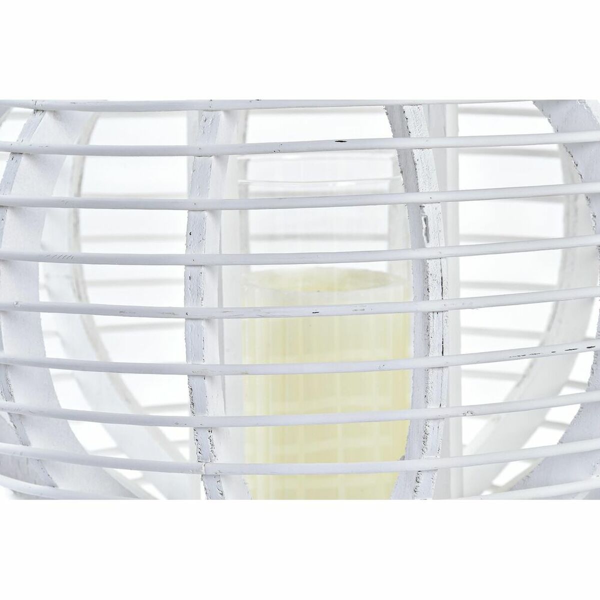 Lanterne DKD Home Decor Λευκό Bamboo Κρυστάλλινο Urban 35 x 35 x 29 cm Lanterne DKD Home Decor Λευκό Bamboo Κρυστάλλινο Urban 35 x 35 x 29 cm