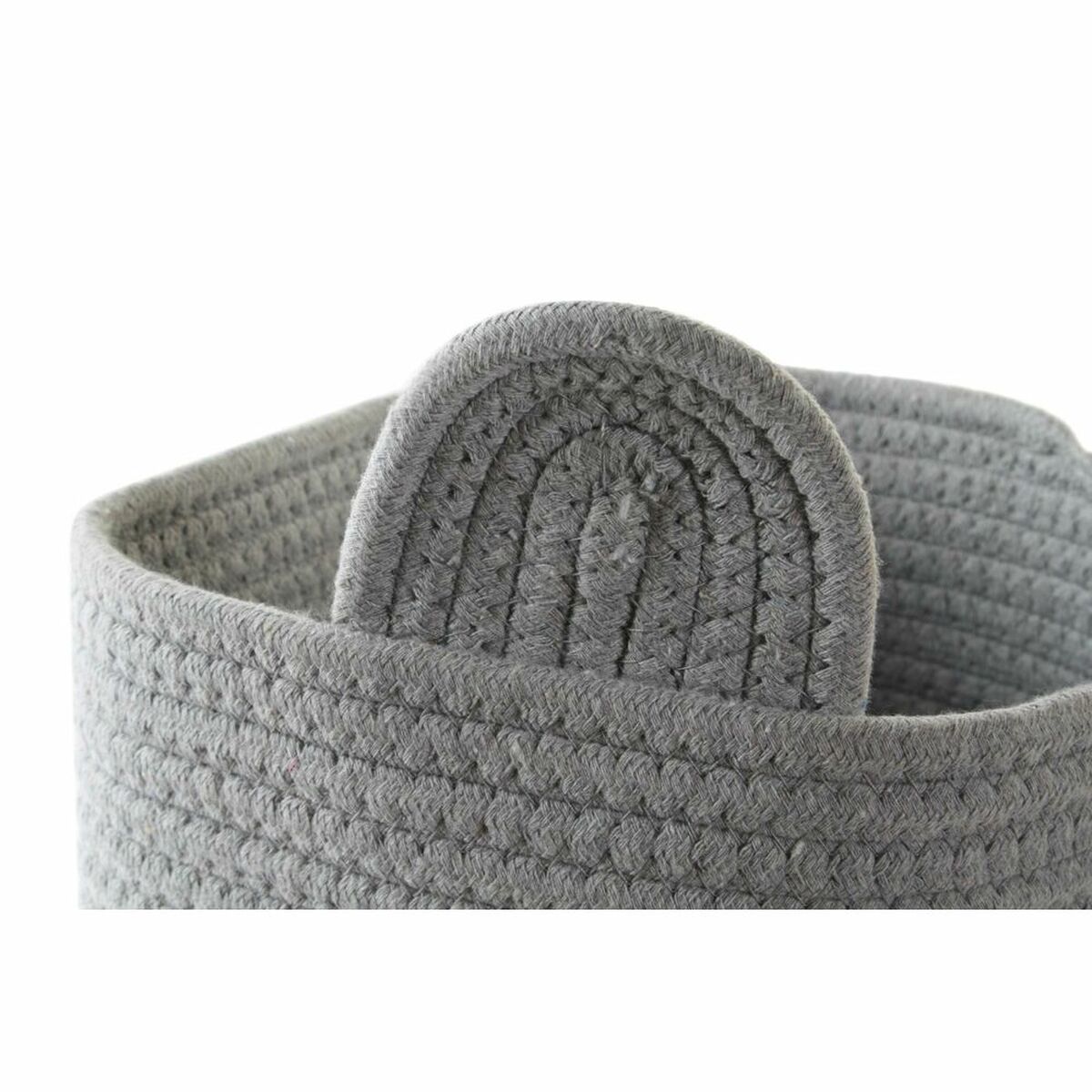 Διακοσμητικό Καλάθι DKD Home Decor Λευκό Γκρι Παιδικά Αρκούδα 25 x 25 x 37 cm (x2)