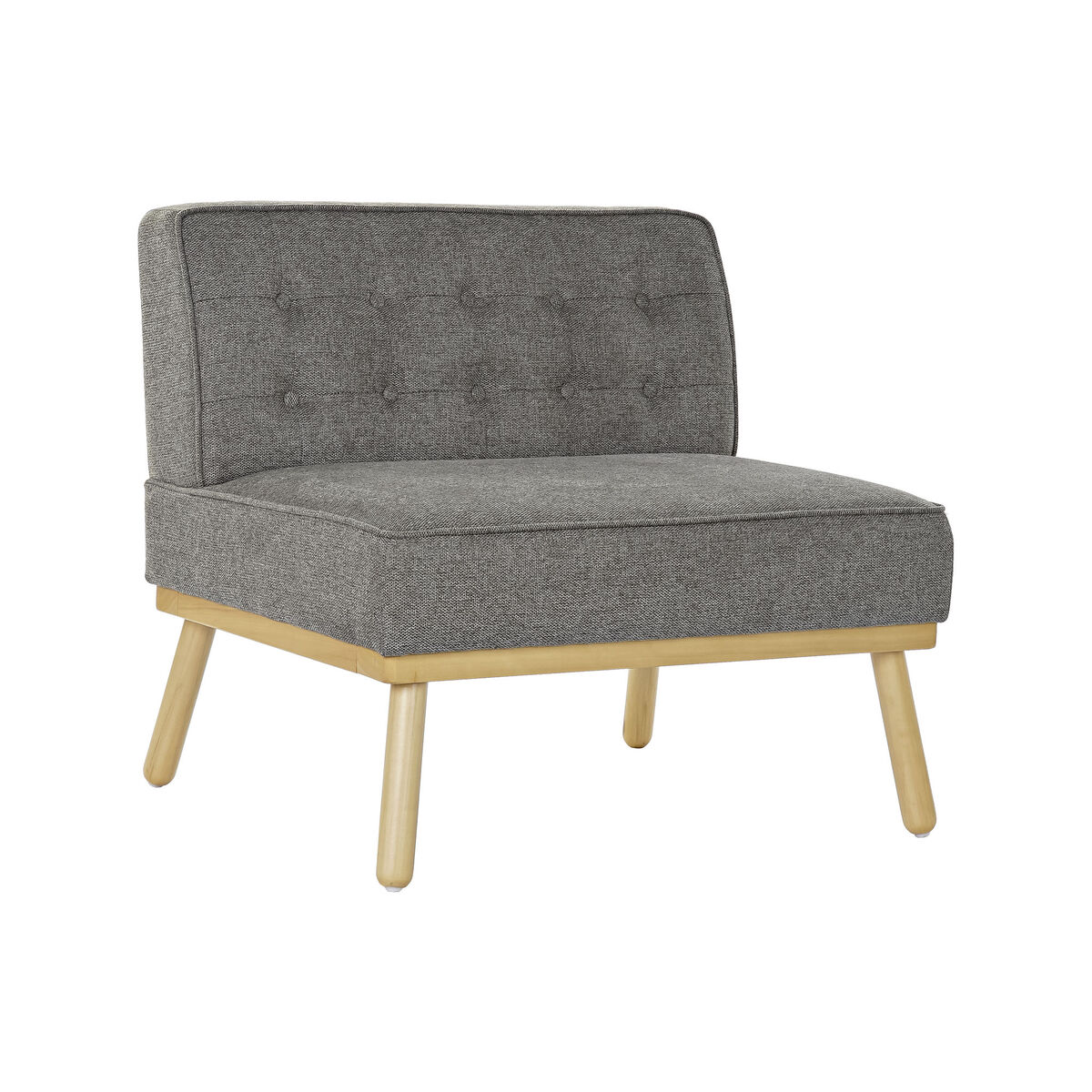 Πολυθρόνα DKD Home Decor 80 x 66 x 72 cm Έλατο Ξύλο Καφέ Σκούρο γκρίζο Πολυθρόνα DKD Home Decor 80 x 66 x 72 cm Έλατο Ξύλο Καφέ Σκούρο γκρίζο