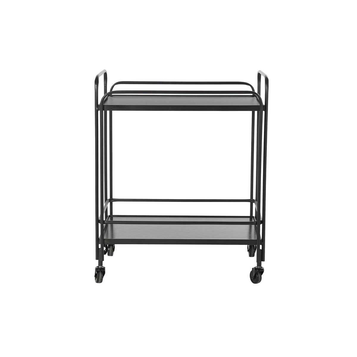 Serveringsvogn DKD Home Decor Μαύρο Μέταλλο Κρυστάλλινο 60,5 x 40,5 x 75,5 cm Serveringsvogn DKD Home Decor Μαύρο Μέταλλο Κρυστάλλινο 60,5 x 40,5 x 75,5 cm