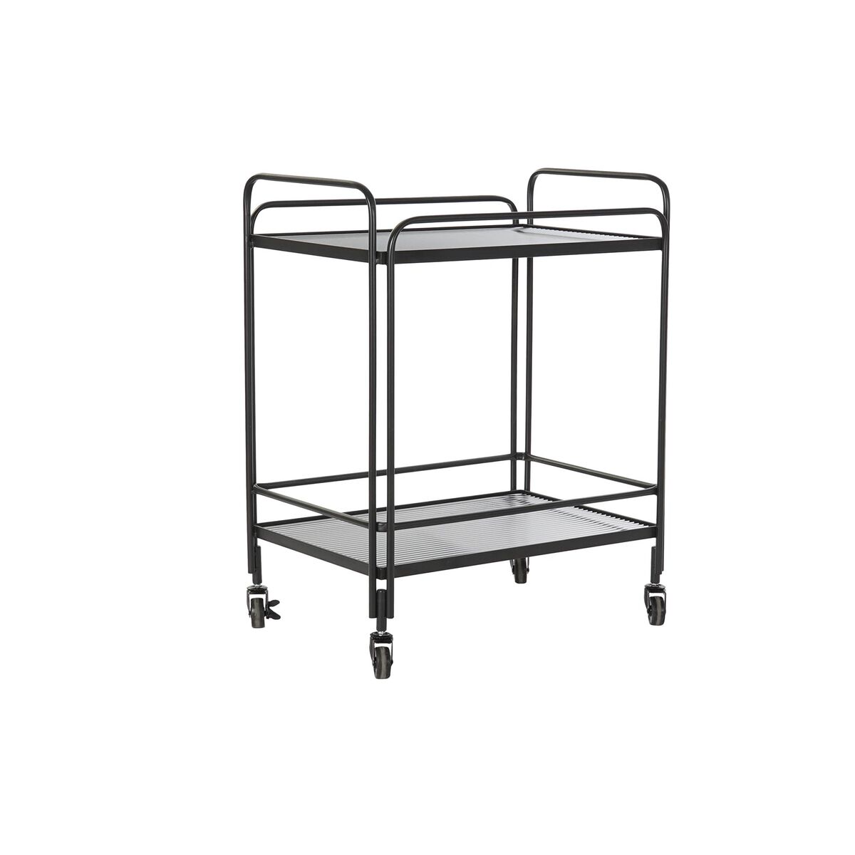 Serveringsvogn DKD Home Decor Μαύρο Μέταλλο Κρυστάλλινο 60,5 x 40,5 x 75,5 cm Serveringsvogn DKD Home Decor Μαύρο Μέταλλο Κρυστάλλινο 60,5 x 40,5 x 75,5 cm