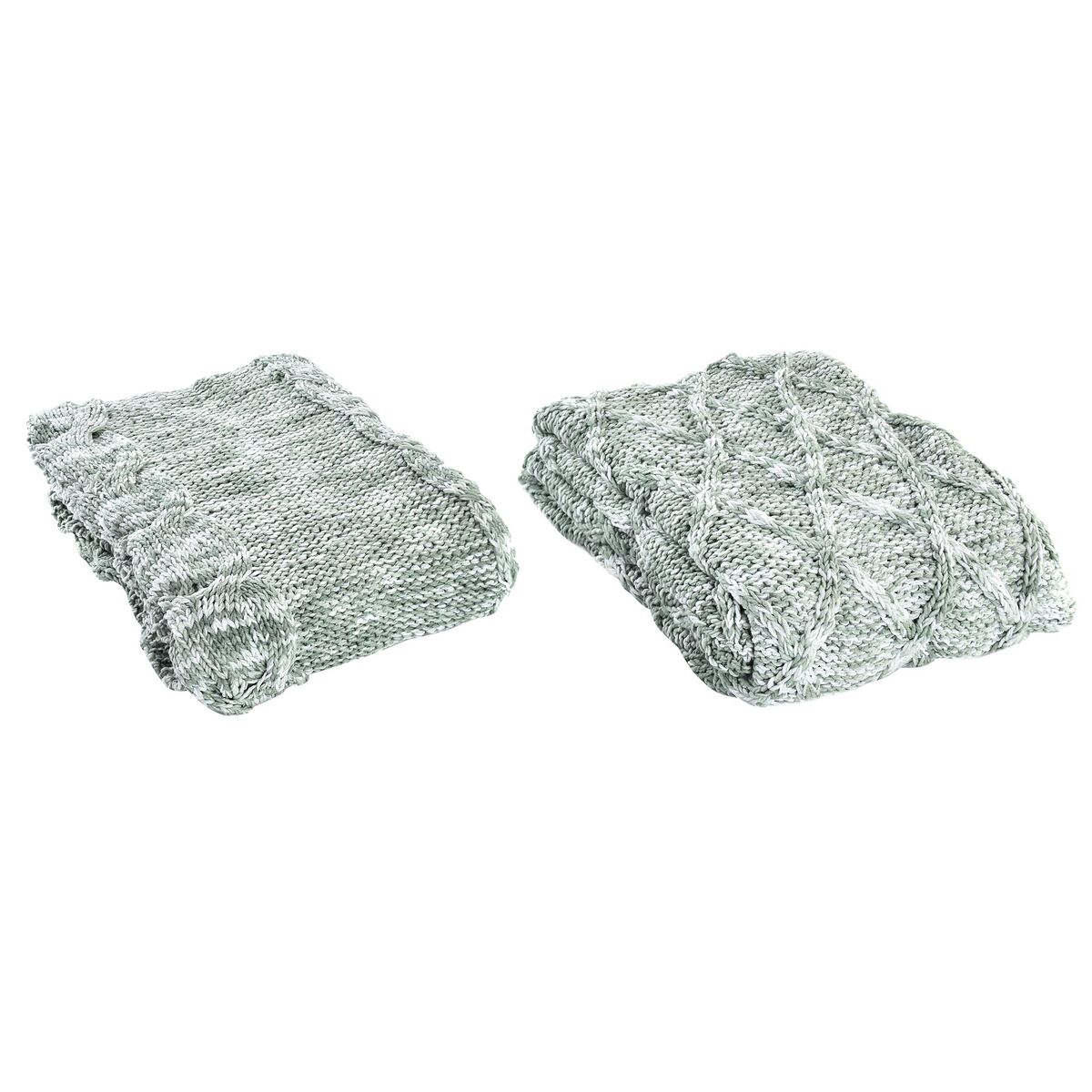 Κλινοσκεπάσματα DKD Home Decor Πράσινο 150 x 125 x 1 cm (x2) Κλινοσκεπάσματα DKD Home Decor Πράσινο 150 x 125 x 1 cm (x2)