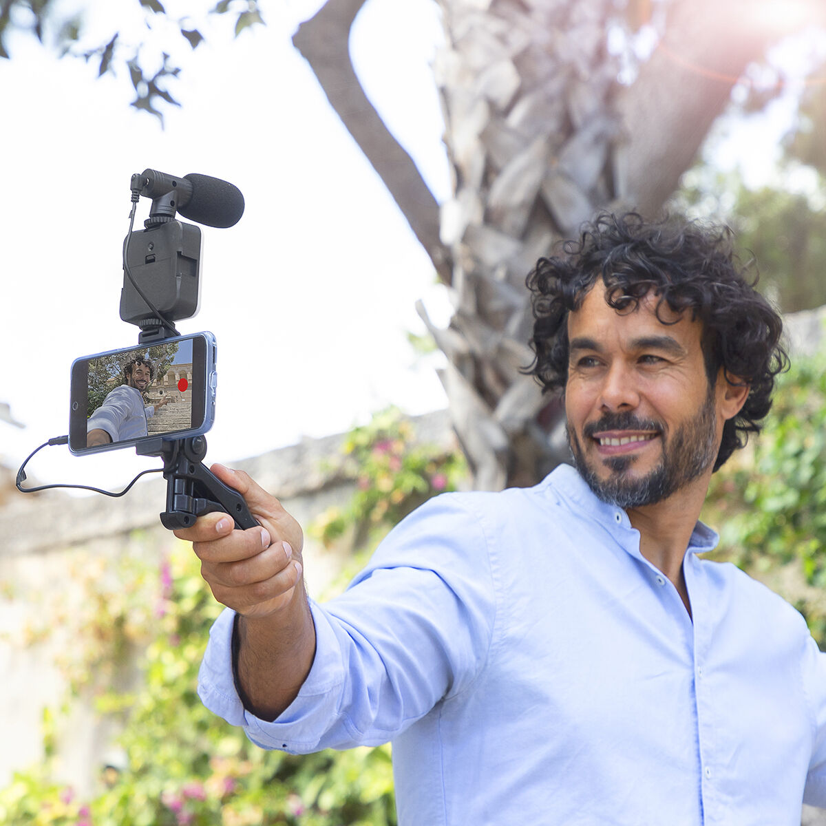 Kit Vlogging με Φως, Μικρόφωνο και Τηλεχειριστήριο Plodni InnovaGoods 6 Τεμάχια Kit Vlogging με Φως, Μικρόφωνο και Τηλεχειριστήριο Plodni InnovaGoods 6 Τεμάχια