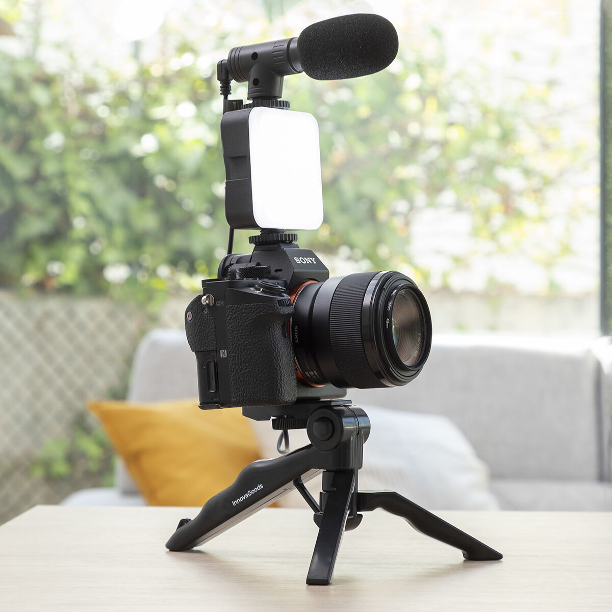 Kit Vlogging με Φως, Μικρόφωνο και Τηλεχειριστήριο Plodni InnovaGoods 6 Τεμάχια Kit Vlogging με Φως, Μικρόφωνο και Τηλεχειριστήριο Plodni InnovaGoods 6 Τεμάχια