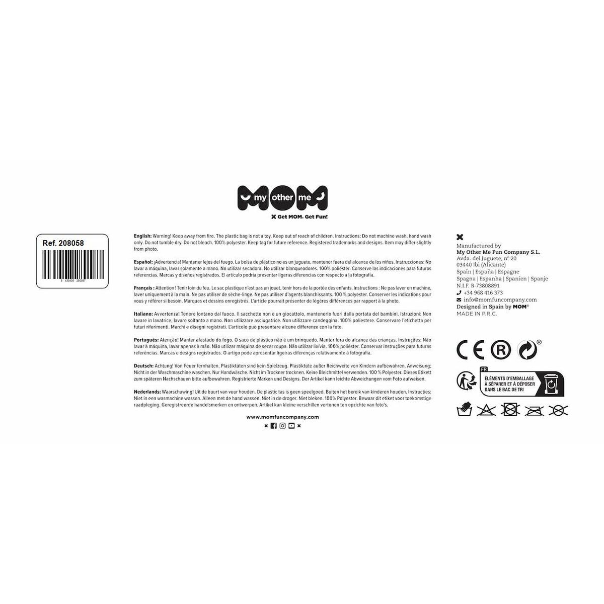 Αποκριάτικη Στολή για Μωρά My Other Me 12-24 Μηνών Πεταλούδα Ροζ