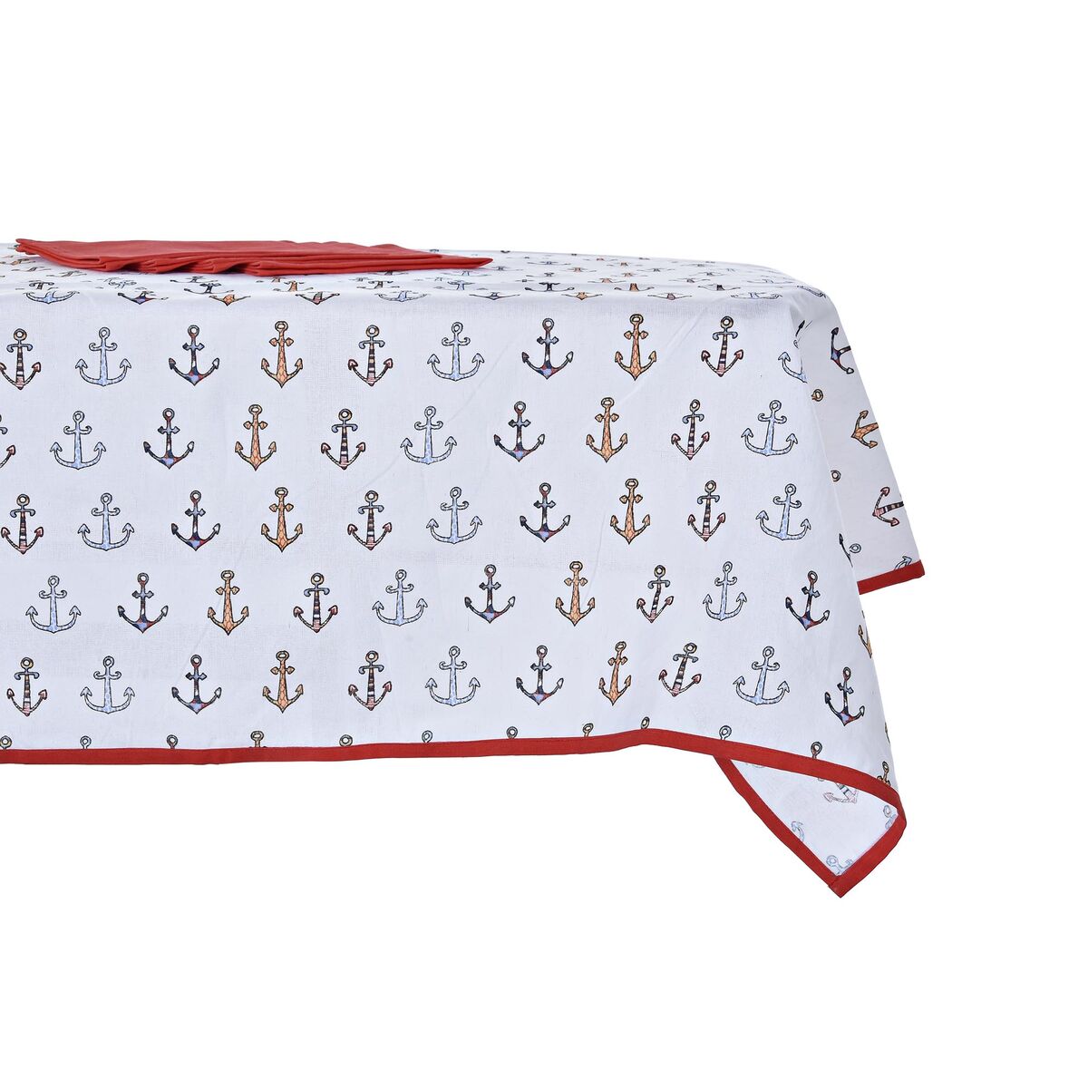 Σετ σεντονιών DKD Home Decor Μπλε Λευκό Κόκκινο 150 x 150 x 0,5 cm (x2) Σετ σεντονιών DKD Home Decor Μπλε Λευκό Κόκκινο 150 x 150 x 0,5 cm (x2)