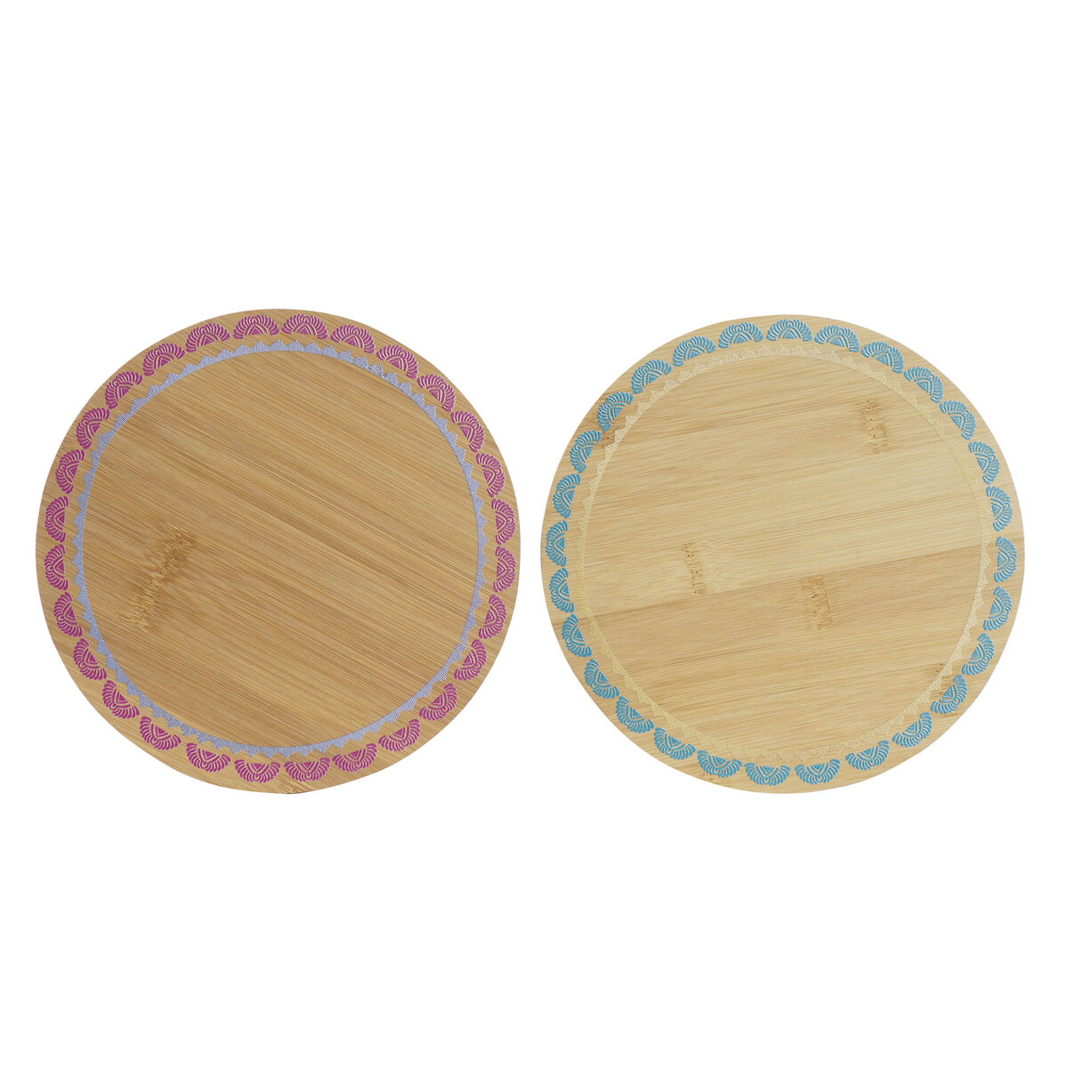 Σουπλά DKD Home Decor Τυρκουάζ Μπορντό Bamboo Αποικιακό Boho 20 x 20 x 1 cm (x2) Σουπλά DKD Home Decor Τυρκουάζ Μπορντό Bamboo Αποικιακό Boho 20 x 20 x 1 cm (x2)