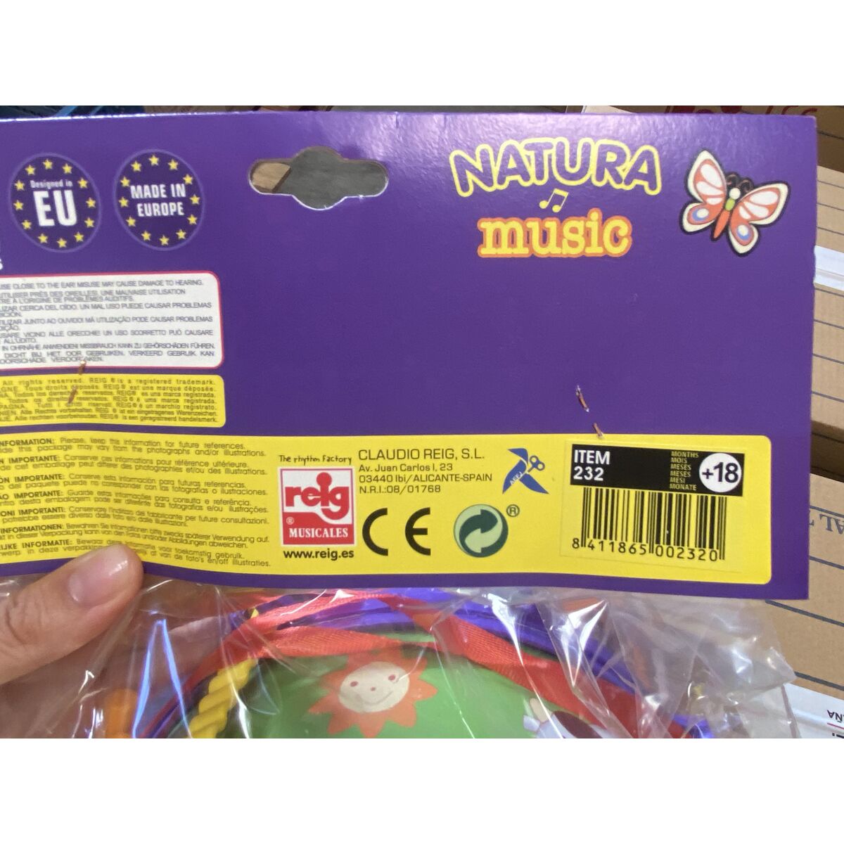 Τύμπανο Reig Zώα 20 cm