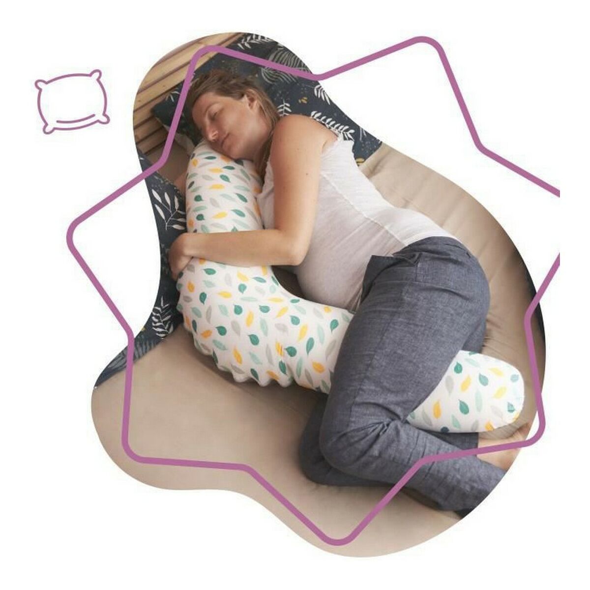 Breastfeeding Cushion Badabulle 2-in-1 Evolutive Breastfeeding Cushion Badabulle 2-in-1 Evolutive