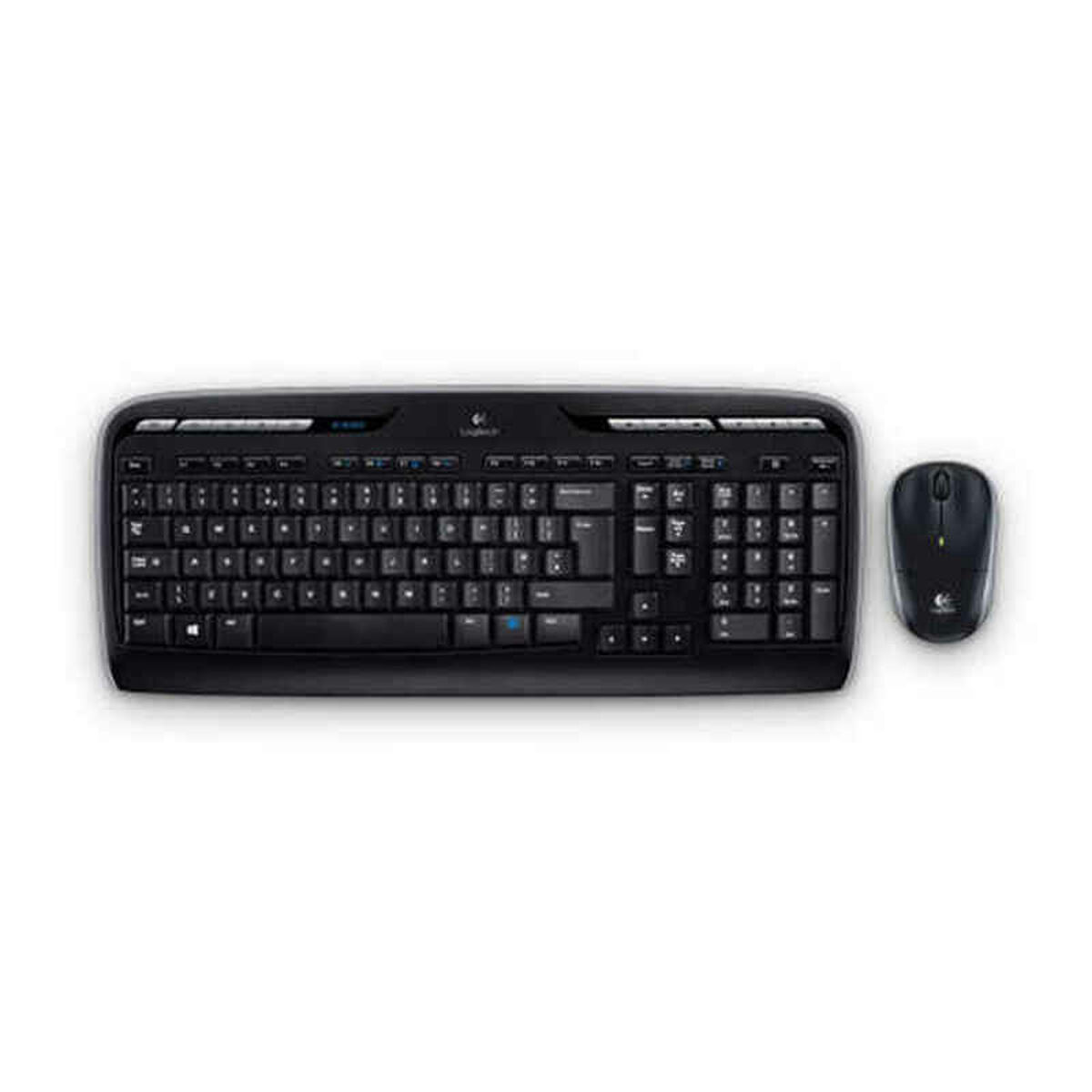 Ασύρματο Πληκτρολόγιο και Ποντίκι Logitech MK330 Μαύρο Ισπανικό Qwerty QWERTY Ασύρματο Πληκτρολόγιο και Ποντίκι Logitech MK330 Μαύρο Ισπανικό Qwerty QWERTY
