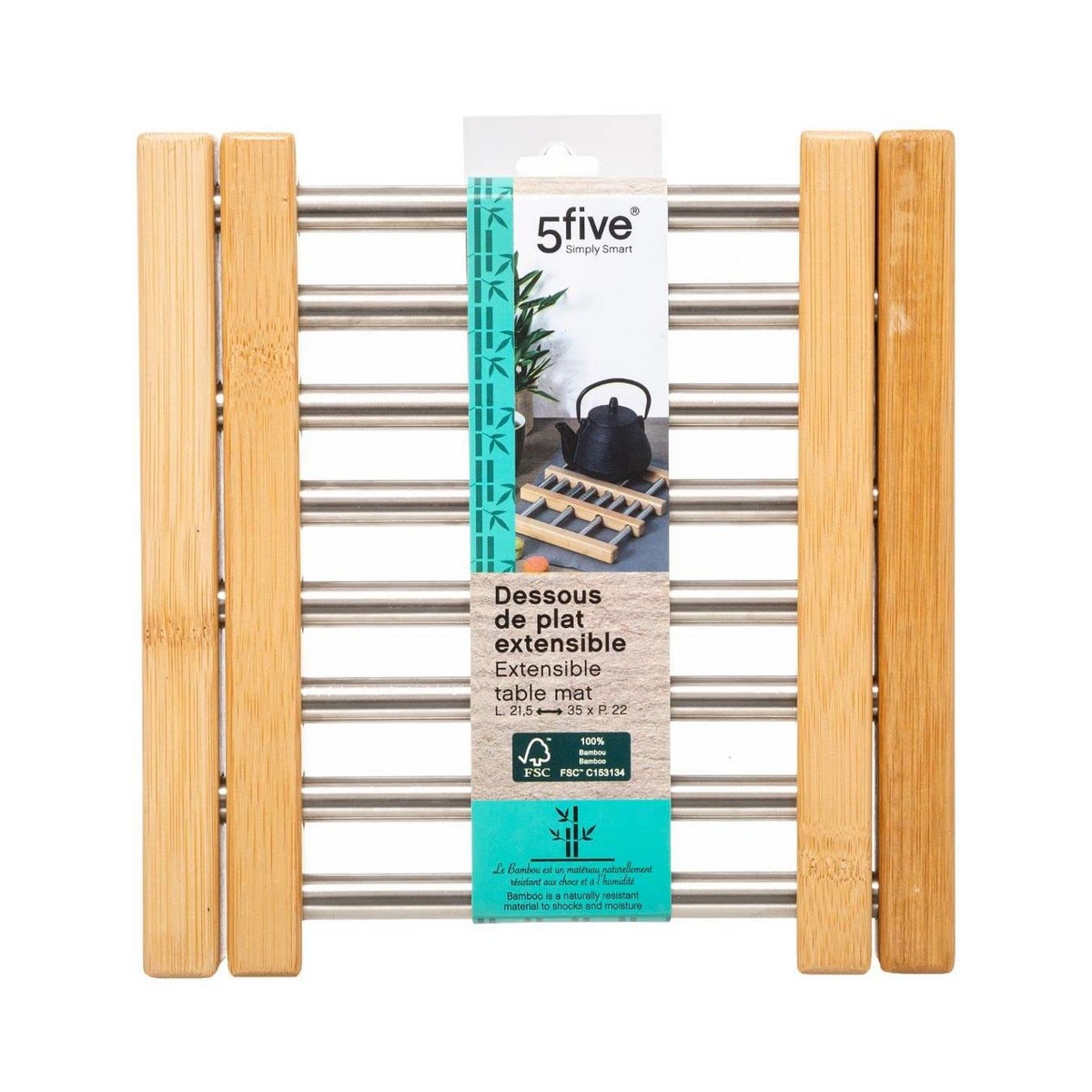 Σουπλά Secret de Gourmet Φυσικό Ανοξείδωτο ατσάλι 35,2 x 22,2 x 2 cm Δυνατότητα επέκτασης Σουπλά Secret de Gourmet Φυσικό Ανοξείδωτο ατσάλι 35,2 x 22,2 x 2 cm Δυνατότητα επέκτασης