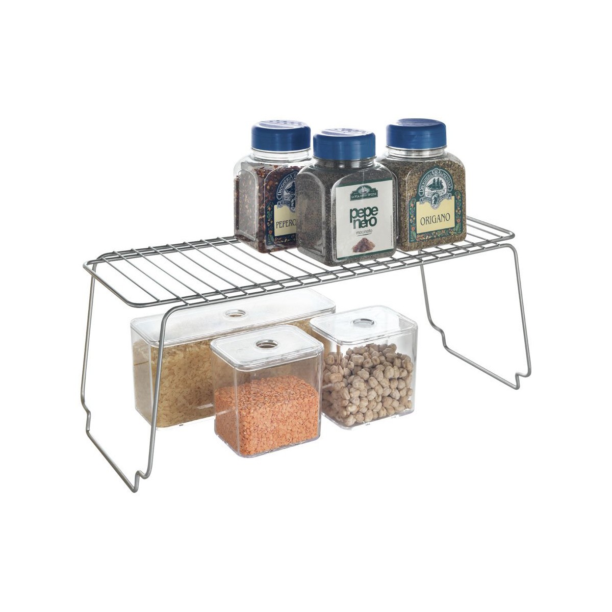 Ράφια Metaltex Μέταλλο 45 x 19 x 18 cm Λευκό Ράφια Metaltex Μέταλλο 45 x 19 x 18 cm Λευκό