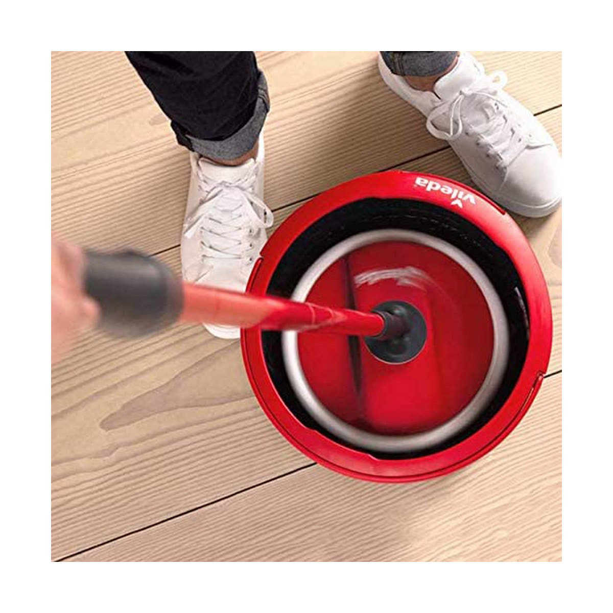 Mop with Bucket Vileda Spin & Clean Περιστροφικó πολυπροπυλένιο Mop with Bucket Vileda Spin & Clean Περιστροφικó πολυπροπυλένιο
