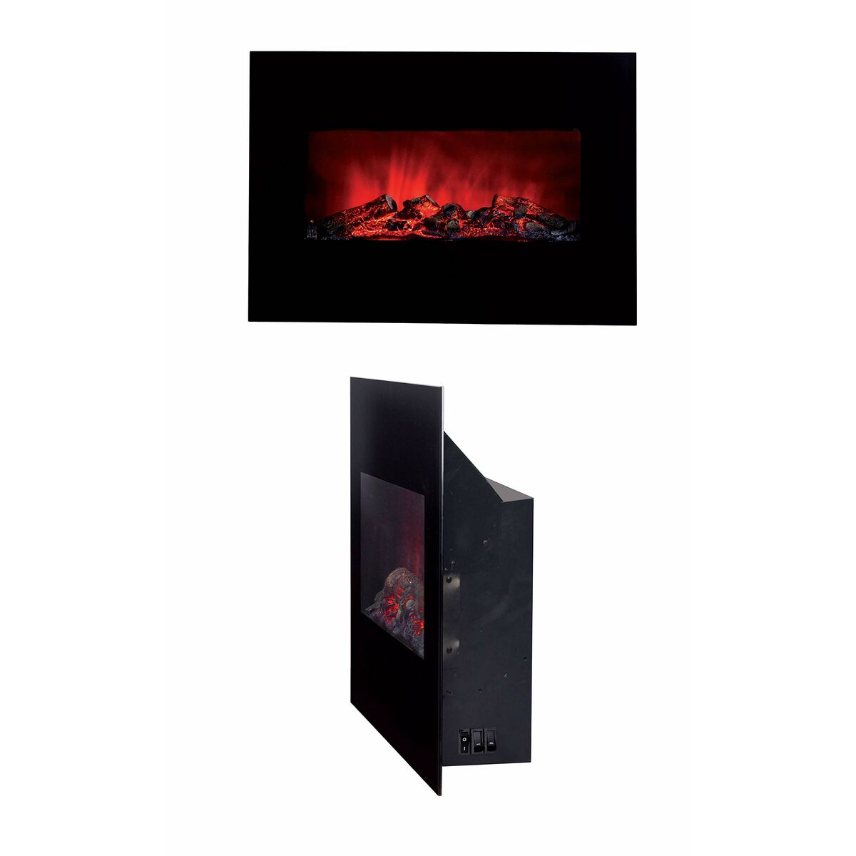 Διακοσμητικό Ηλεκτρικό Τζάκι για τοΤοίχο Classic Fire Memphis Μαύρο 1800 W 66 x 13 x 46 cm Διακοσμητικό Ηλεκτρικό Τζάκι για τοΤοίχο Classic Fire Memphis Μαύρο 1800 W 66 x 13 x 46 cm