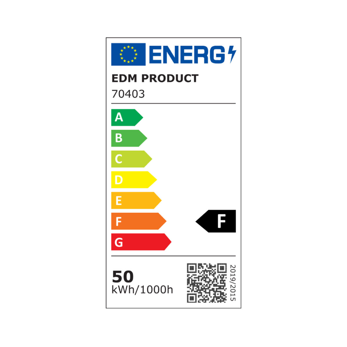 LED spotlight EDM 70403 Μαύρο F 50 W 4000 Lm (6400 K) LED spotlight EDM 70403 Μαύρο F 50 W 4000 Lm (6400 K)