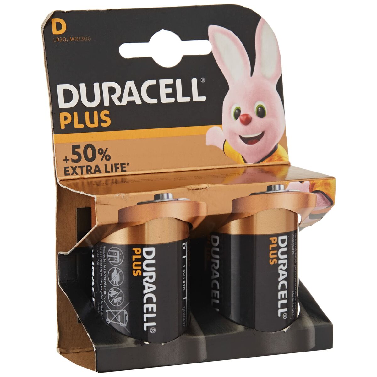 Αλκαλικές Μπαταρίες LR20 DURACELL Plus Power D Αλκαλικές Μπαταρίες LR20 DURACELL Plus Power D