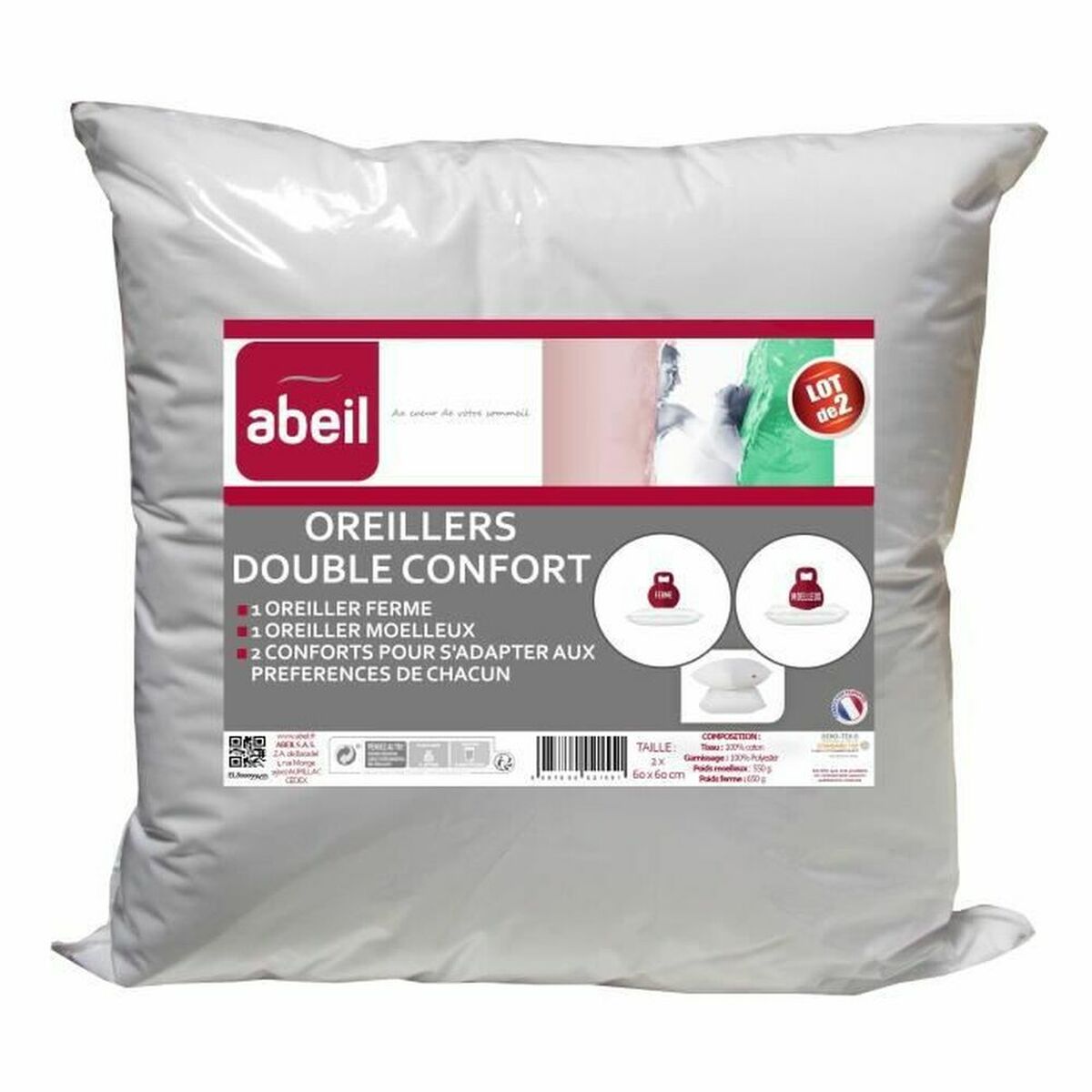 μαξιλάρι Abeil (x2) (Δωρεάν Μεταφορικά) μαξιλάρι Abeil (x2) (Δωρεάν Μεταφορικά)