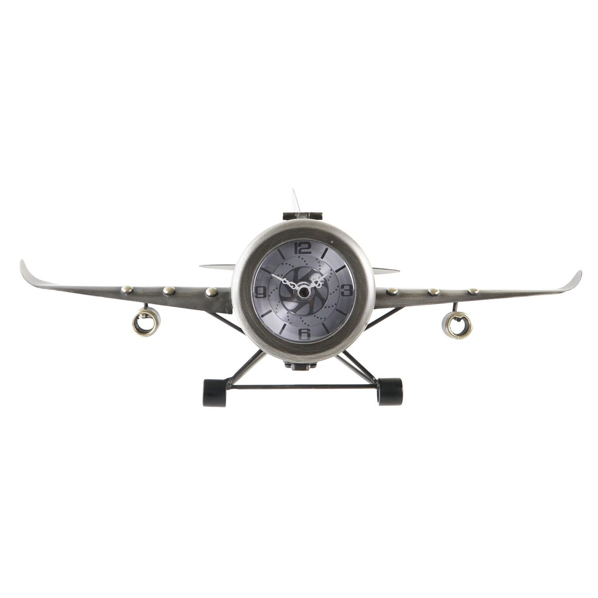 Bordklokke DKD Home Decor 42 x 23 x 14 cm Αεροπλάνο Σίδερο (x2) Bordklokke DKD Home Decor 42 x 23 x 14 cm Αεροπλάνο Σίδερο (x2)
