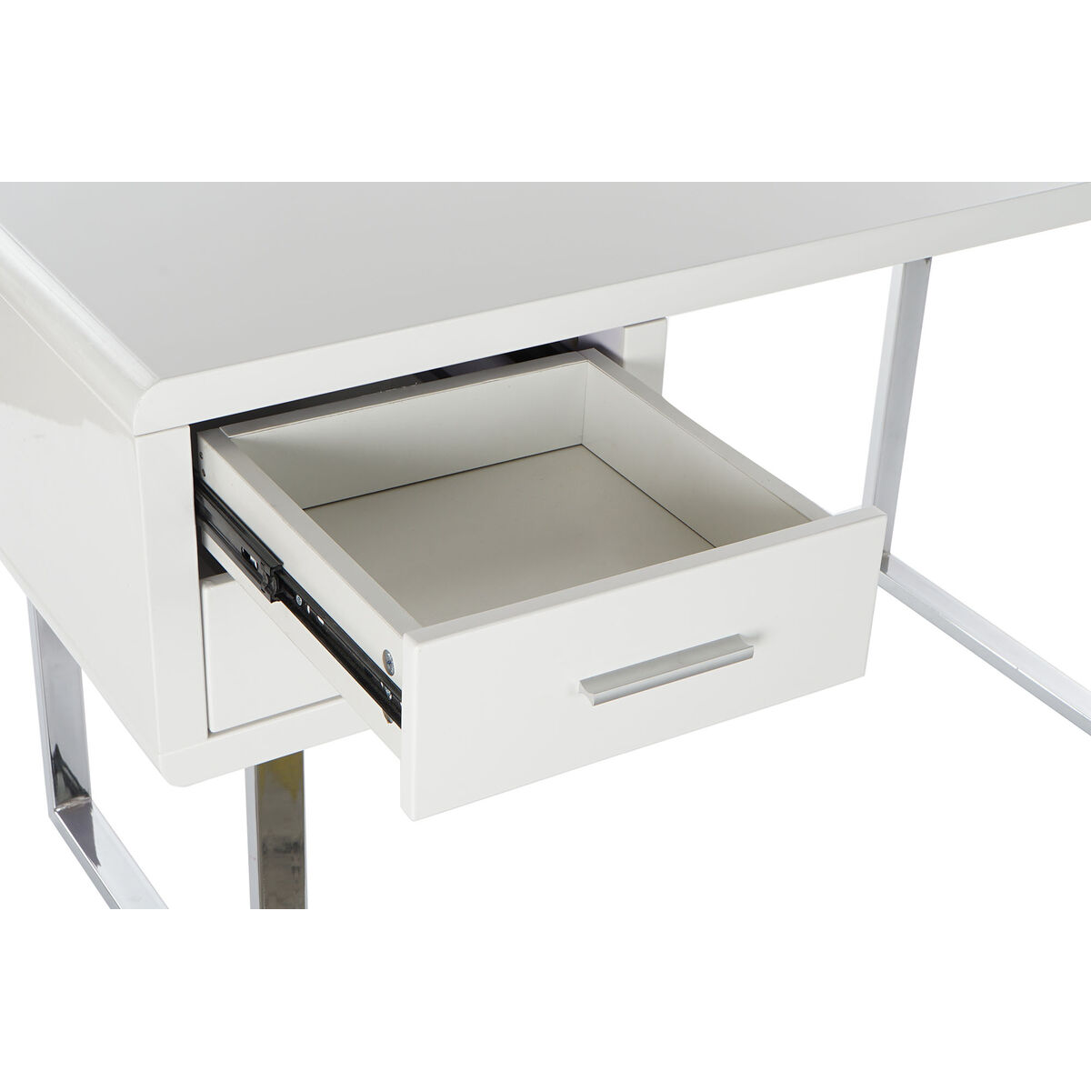 Γραφείο DKD Home Decor Λευκό Ασημί Μέταλλο Ξύλο MDF 120 x 55 x 76 cm Γραφείο DKD Home Decor Λευκό Ασημί Μέταλλο Ξύλο MDF 120 x 55 x 76 cm