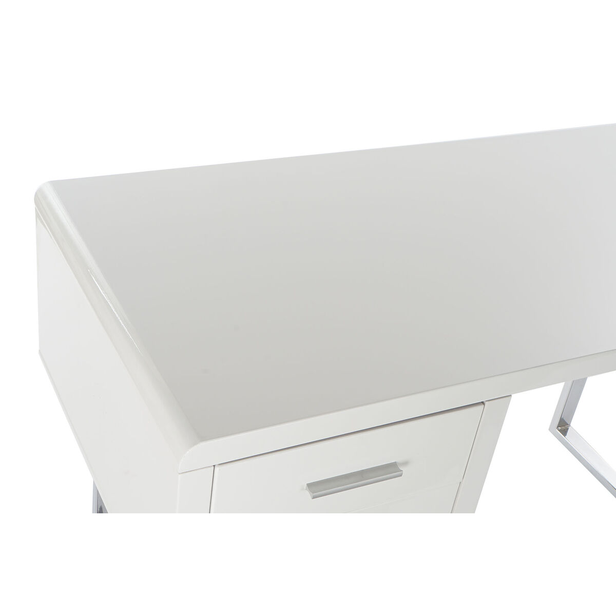 Γραφείο DKD Home Decor Λευκό Ασημί Μέταλλο Ξύλο MDF 120 x 55 x 76 cm Γραφείο DKD Home Decor Λευκό Ασημί Μέταλλο Ξύλο MDF 120 x 55 x 76 cm