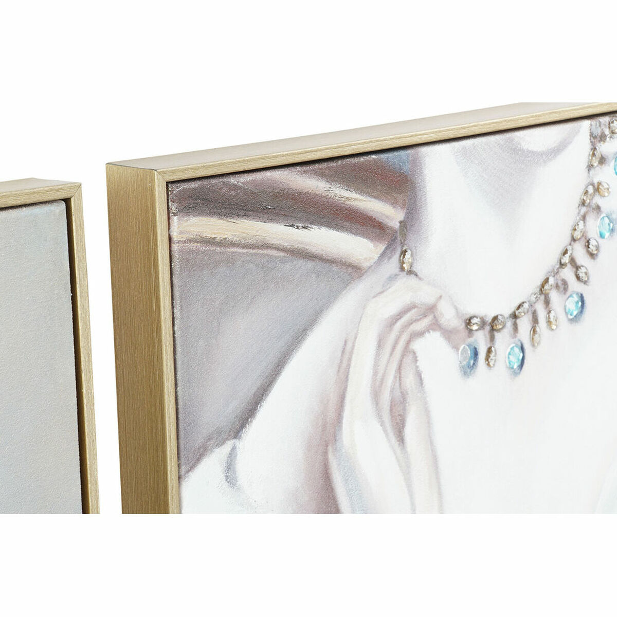 Πίνακας DKD Home Decor Γυναίκα Παραδοσιακά 102 x 4,5 x 102 cm (x2) Πίνακας DKD Home Decor Γυναίκα Παραδοσιακά 102 x 4,5 x 102 cm (x2)