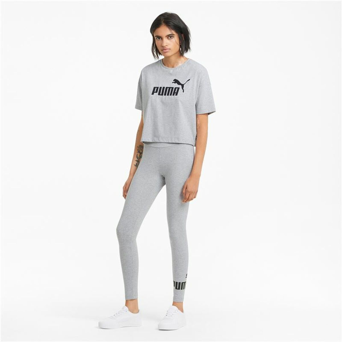 Αθλητικά Γυναικεία Κολάν Puma Essentials Logo Ανοιχτό Γκρι Αθλητικά Γυναικεία Κολάν Puma Essentials Logo Ανοιχτό Γκρι