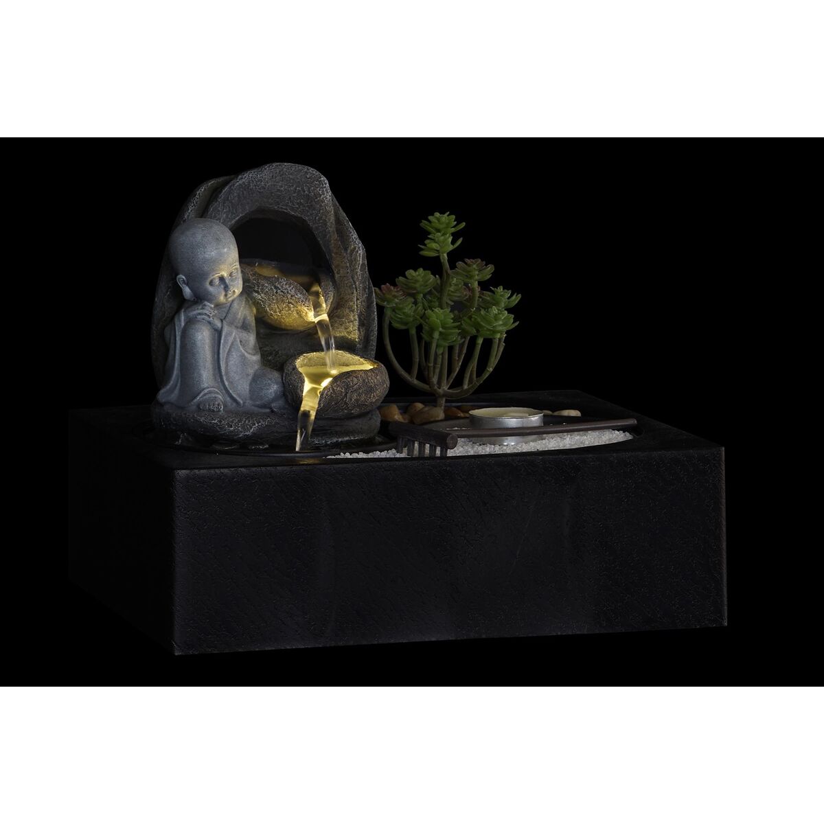 Fontene DKD Home Decor Βούδας Ρητίνη Ανατολικó 29 x 21 x 23 cm (x2) Fontene DKD Home Decor Βούδας Ρητίνη Ανατολικó 29 x 21 x 23 cm (x2)